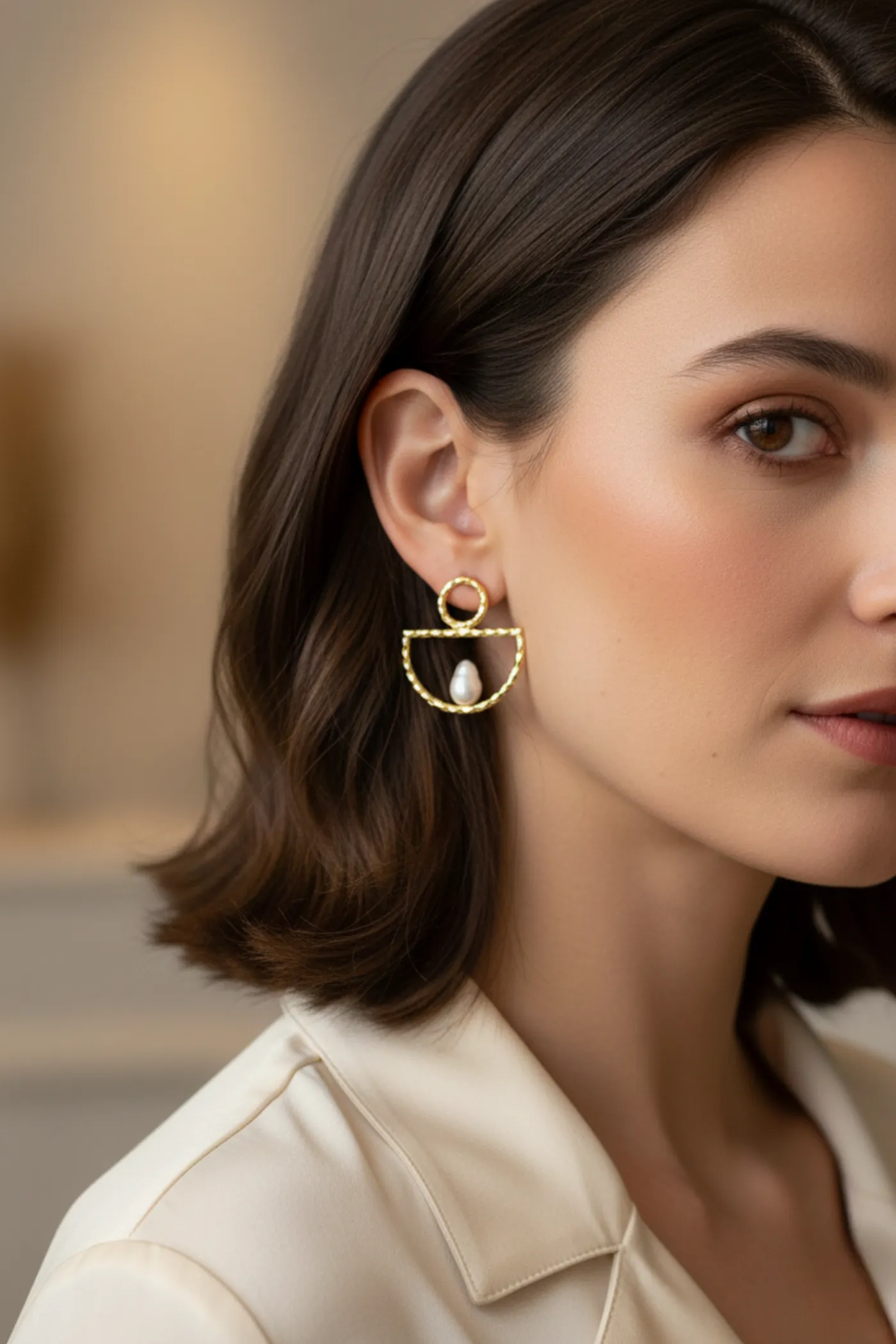 KP11 İNCİ DETAYLI KÜPE