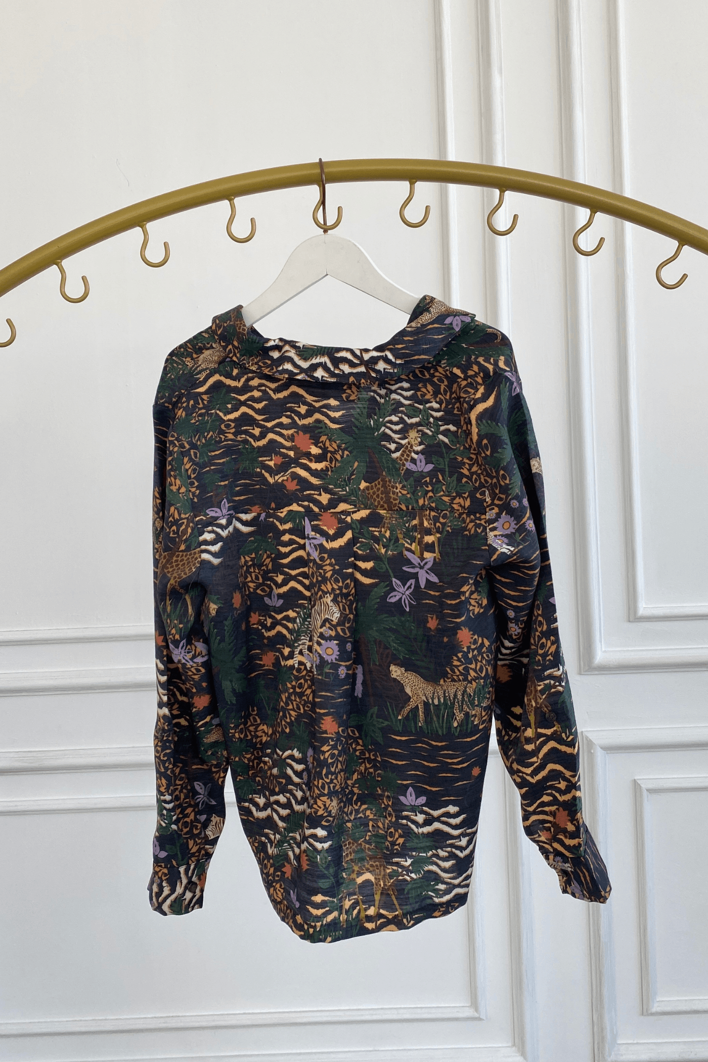 Safari Desen Tek Cepli Gömlek