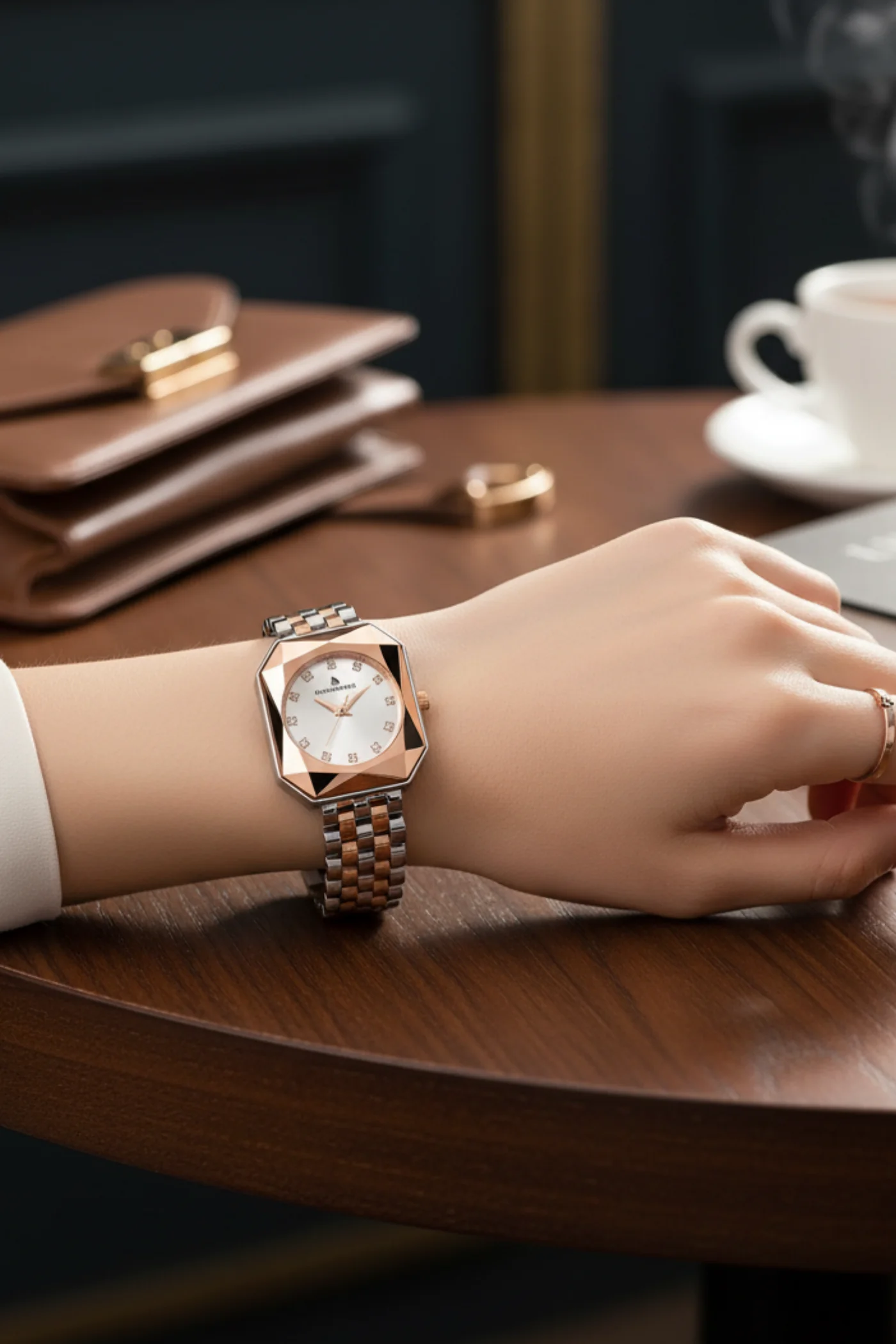 ST54 KADIN KOL SAATİ - GÜMÜŞ ROSE