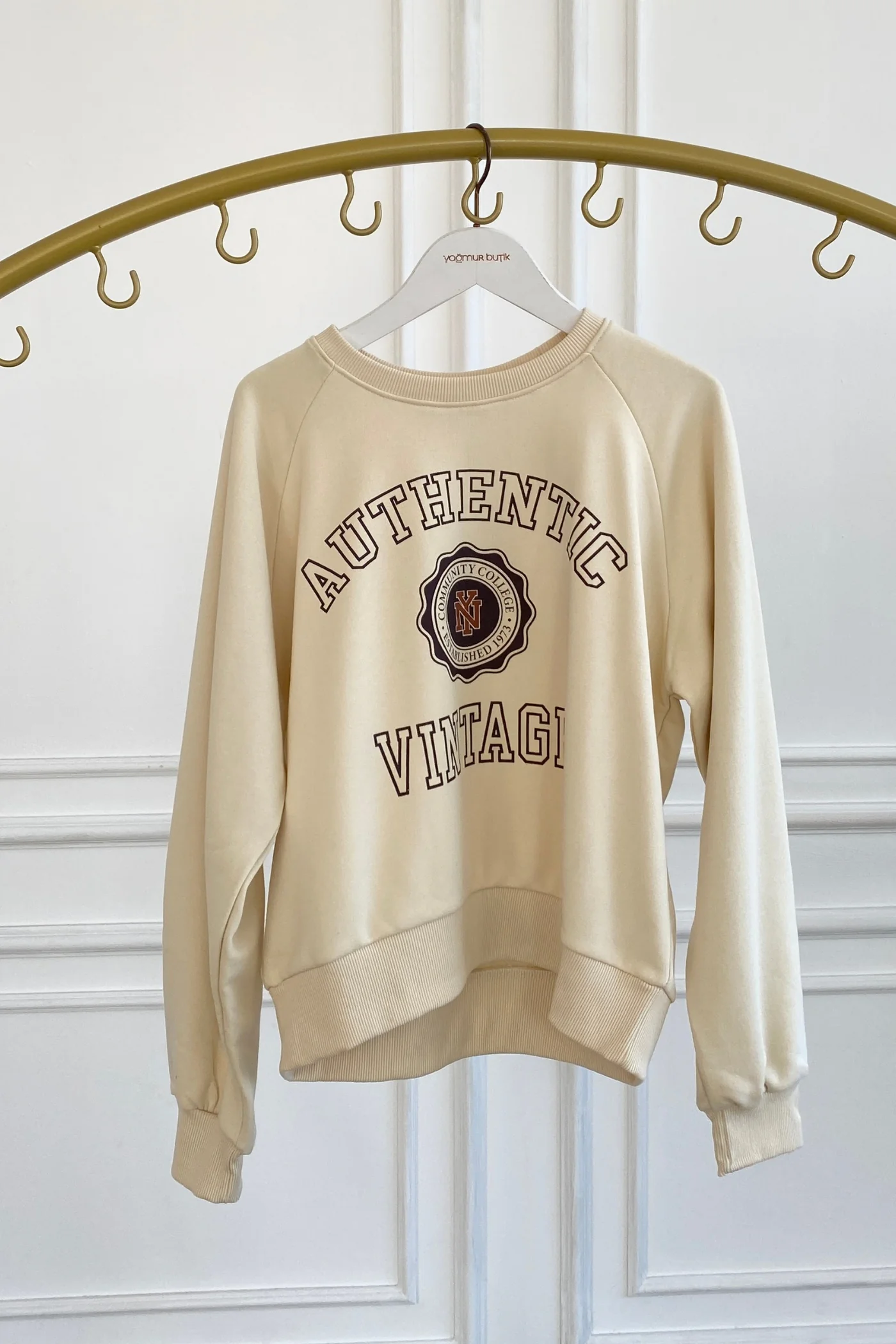 Önü Yazı Baskılı Sweat