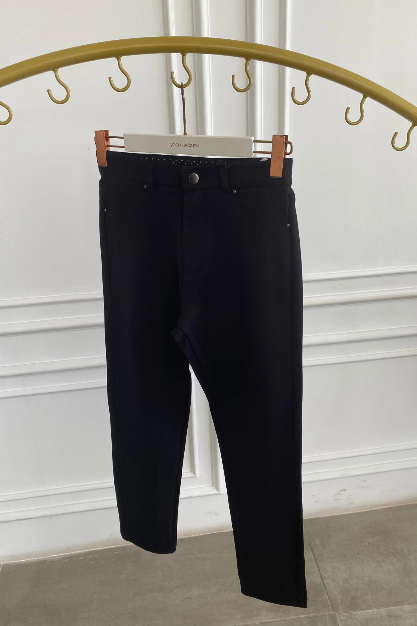 Puntorema En Boy Likralı Spor Pantolon - SIYAH