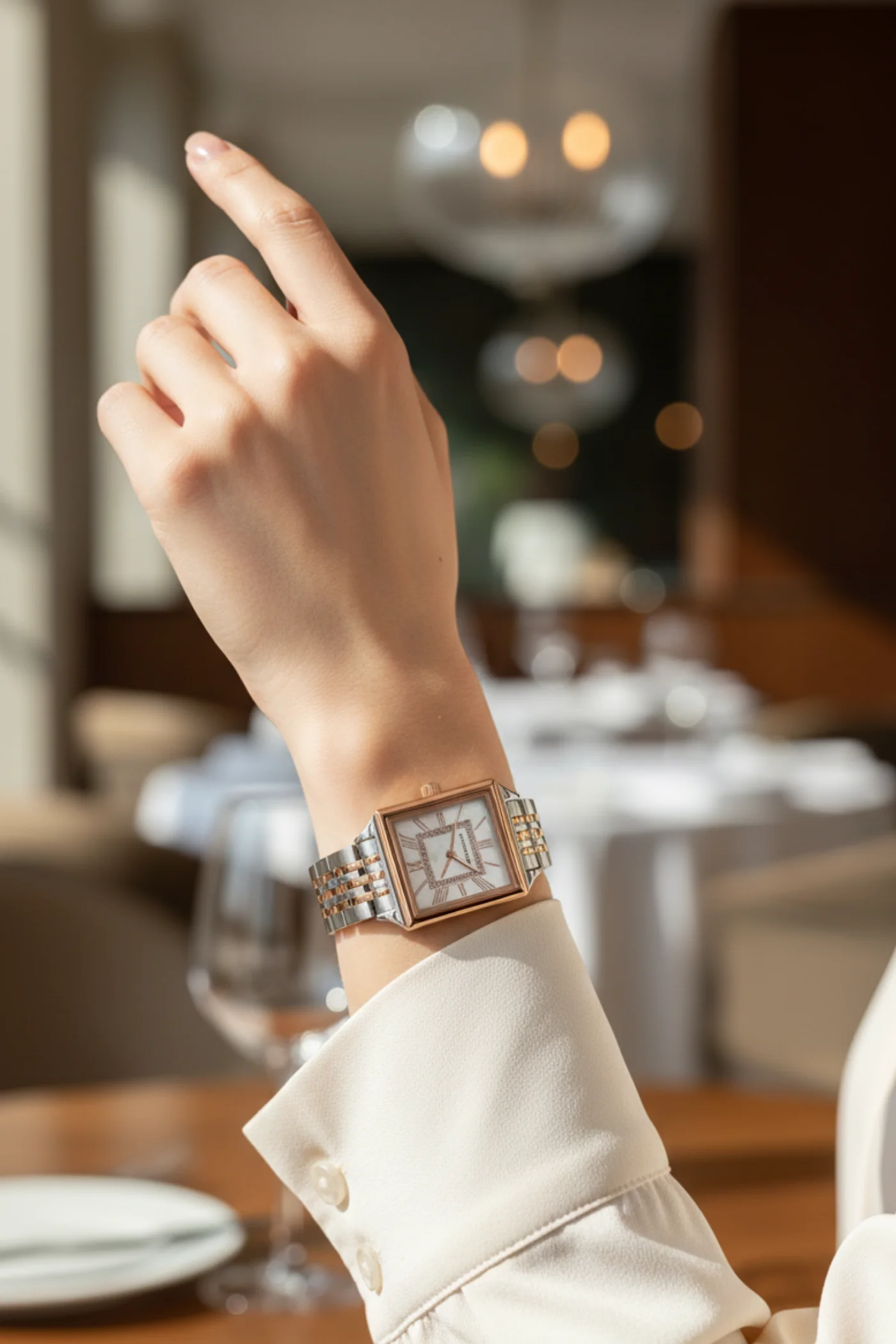 ST60 KADIN KOL SAATİ - GÜMÜŞ ROSE