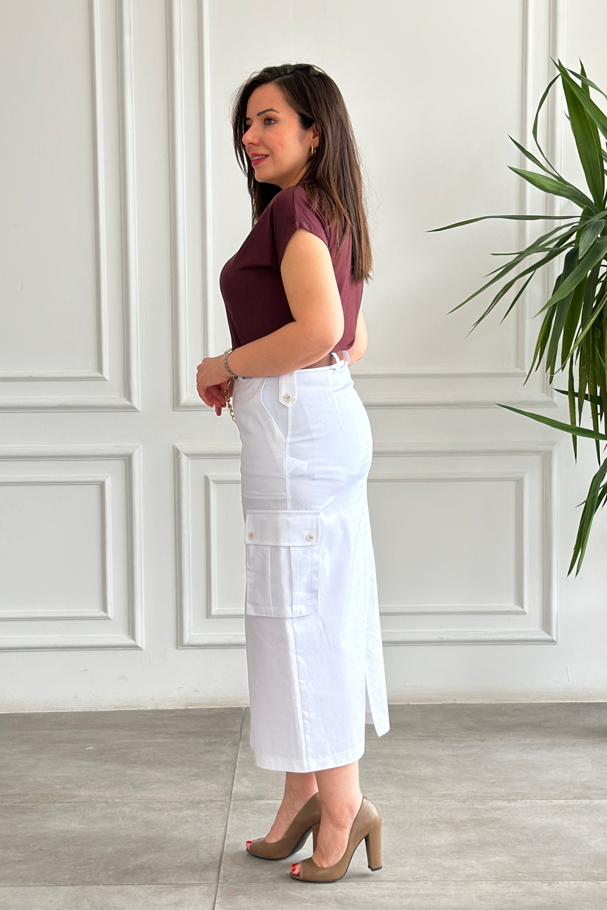 V Yaka Basic T-Shirt - MURDUM