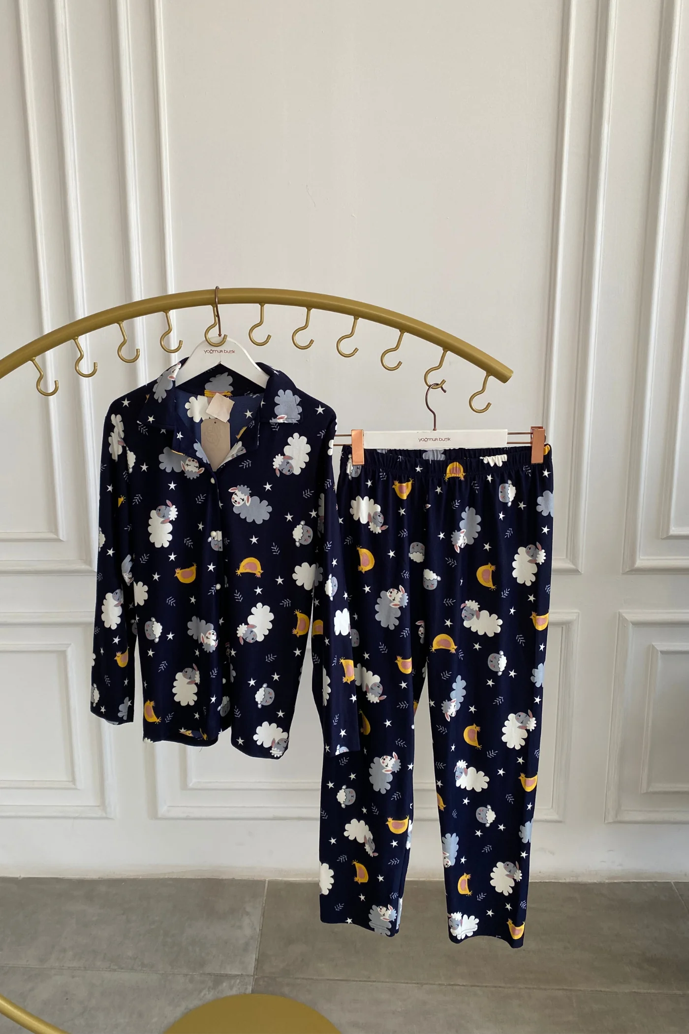 Gece Temalı Pijama Takımı