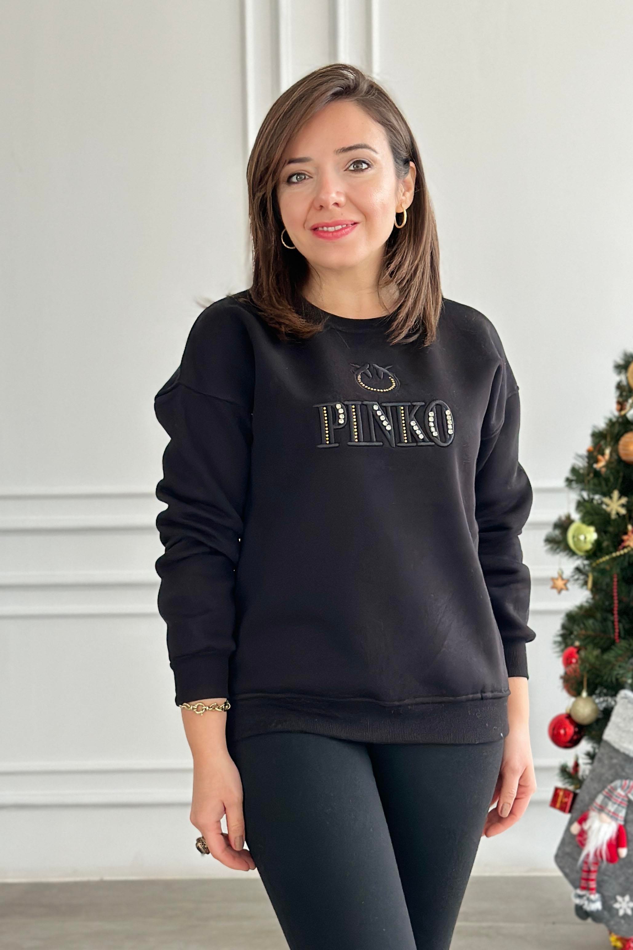 Pınko Nakış Ve Taş Baskılı Sweat