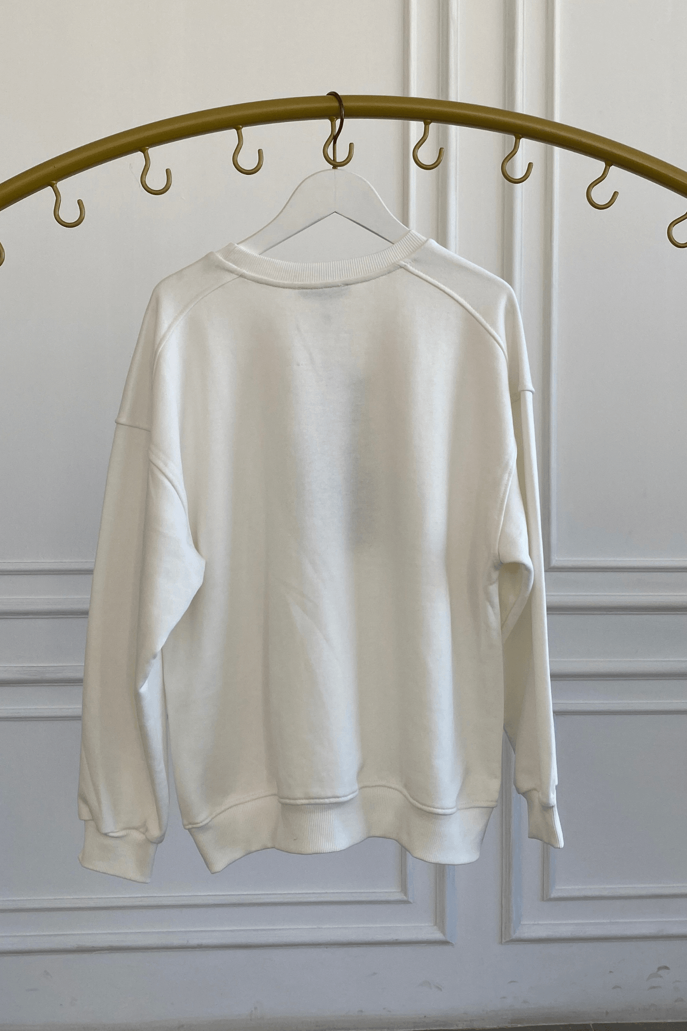 Önü Ayı Nakış İşlemeli Sweat 