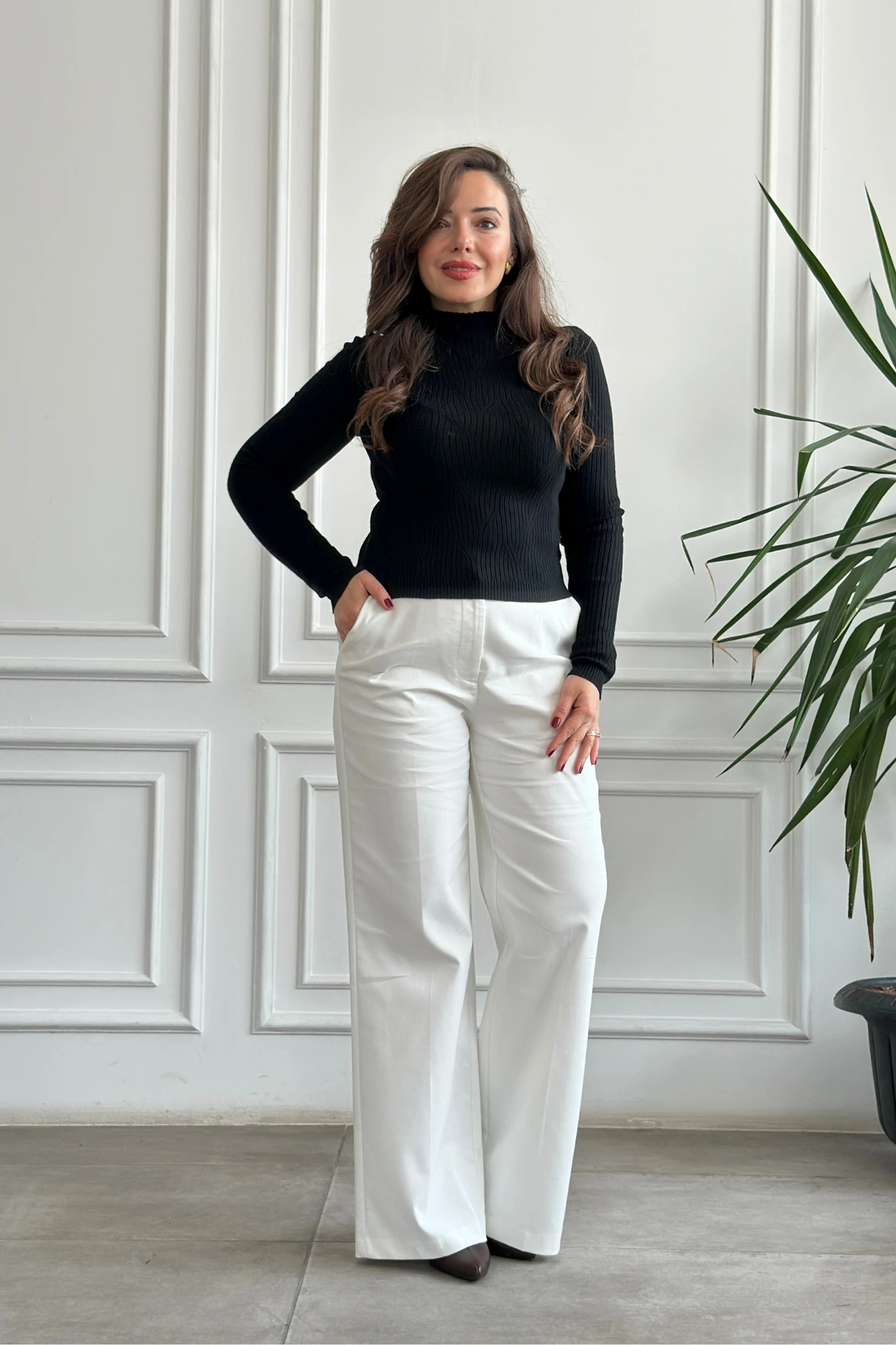 Yarım Balıkçı Fitilli Triko