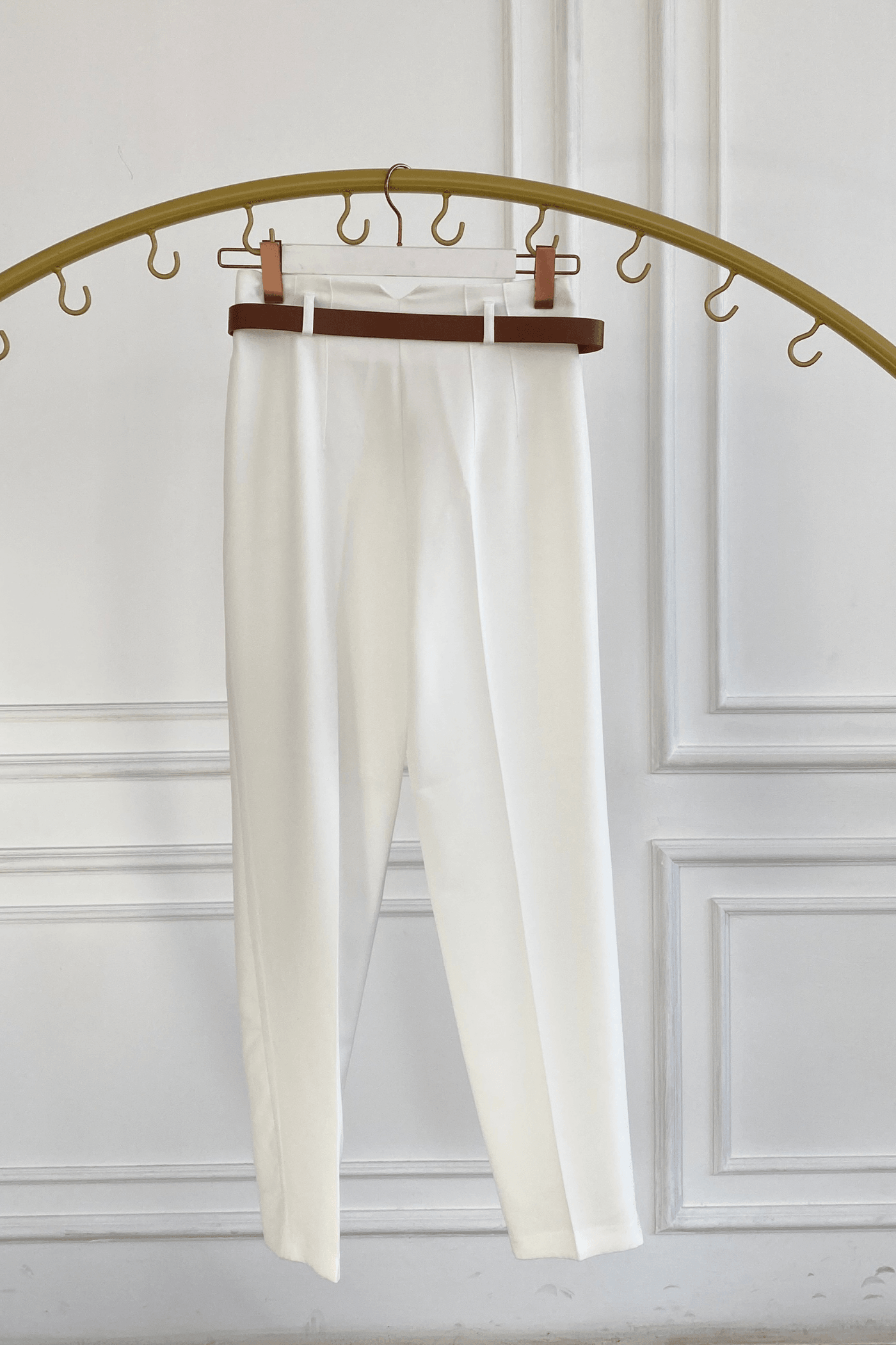 Kendinden Kemerli Kumaş Pantolon