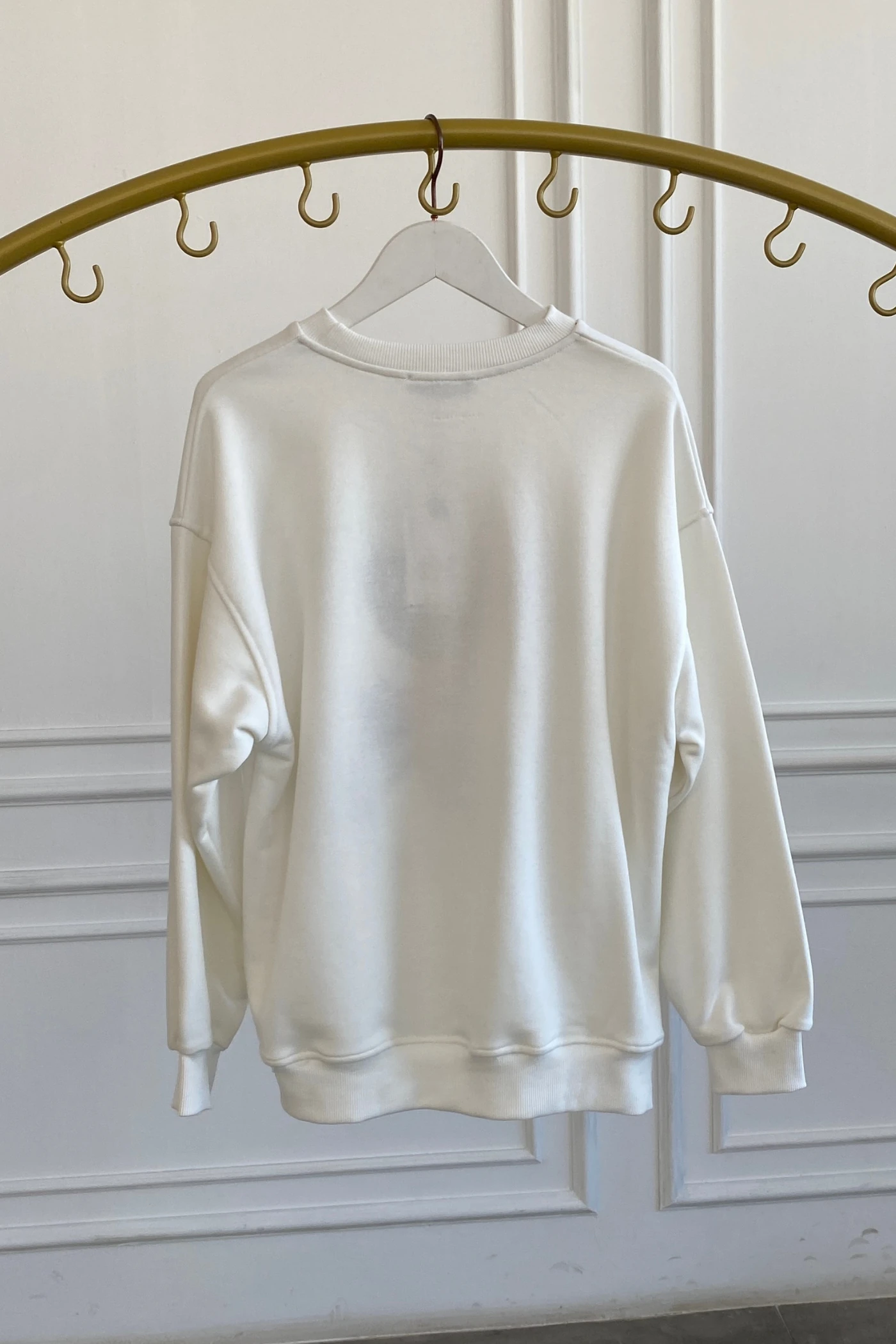 Önü Ayı Ve Yazı Baskılı Sweat 