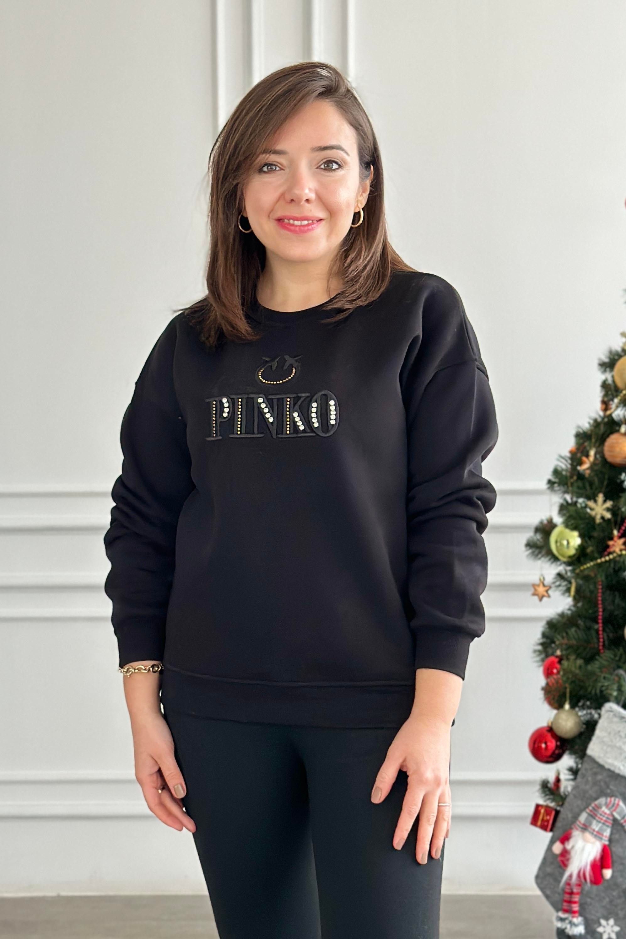 Pınko Nakış Ve Taş Baskılı Sweat