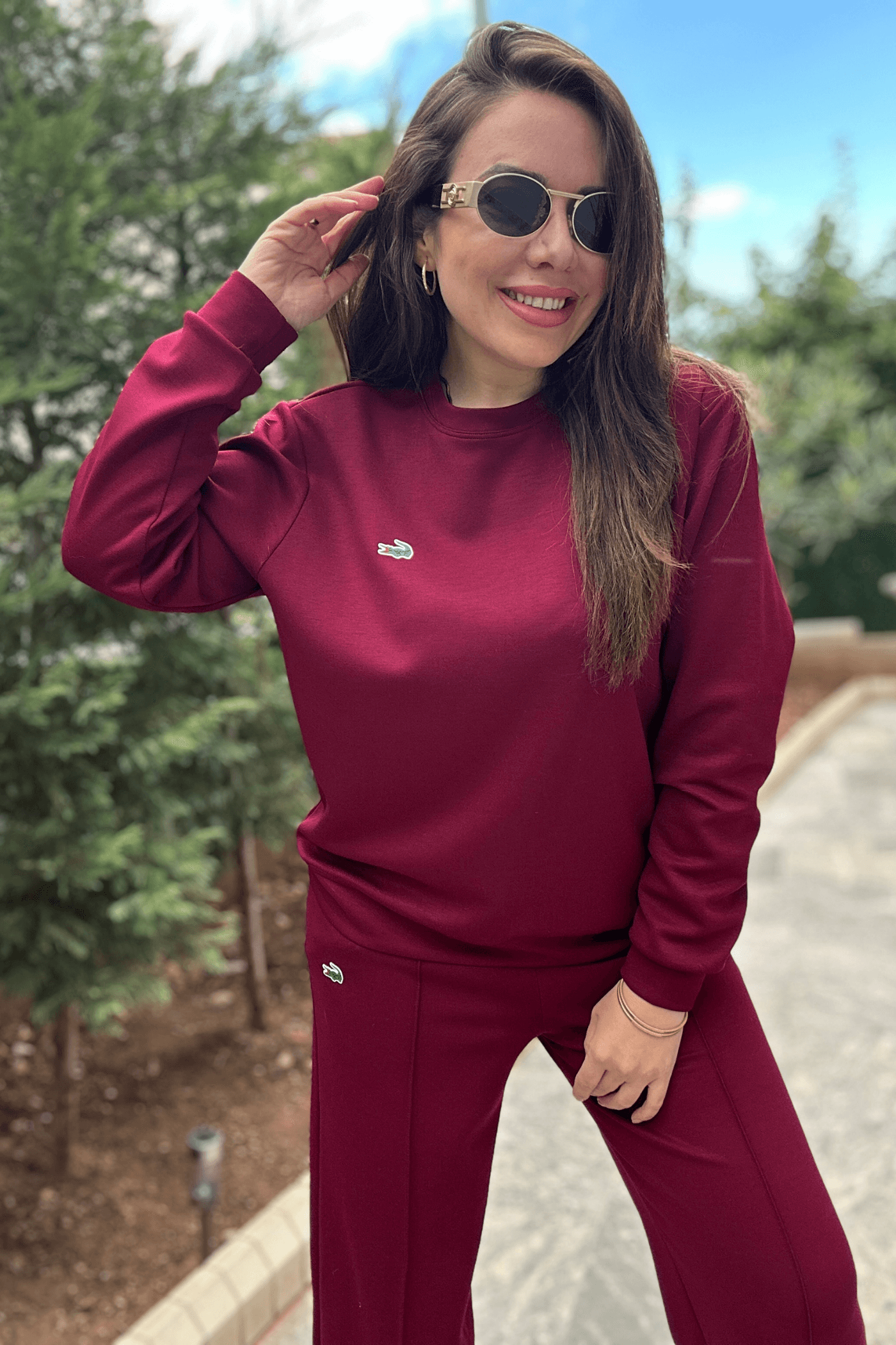 Pantolonu Nervür Dikişli Düz Takım