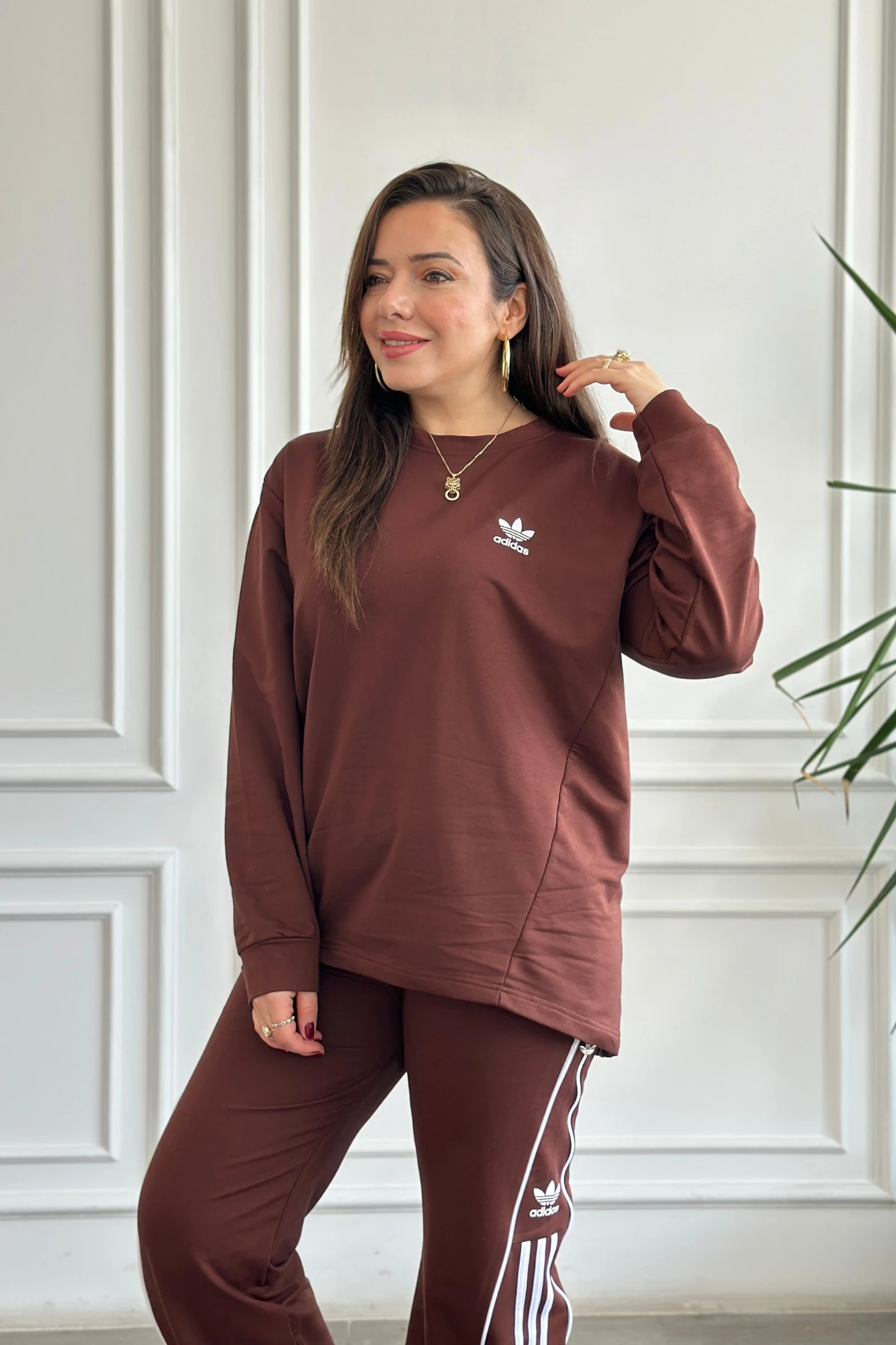 Arkası Ve Paçası Fermuar Detaylı Eşofman Takımı