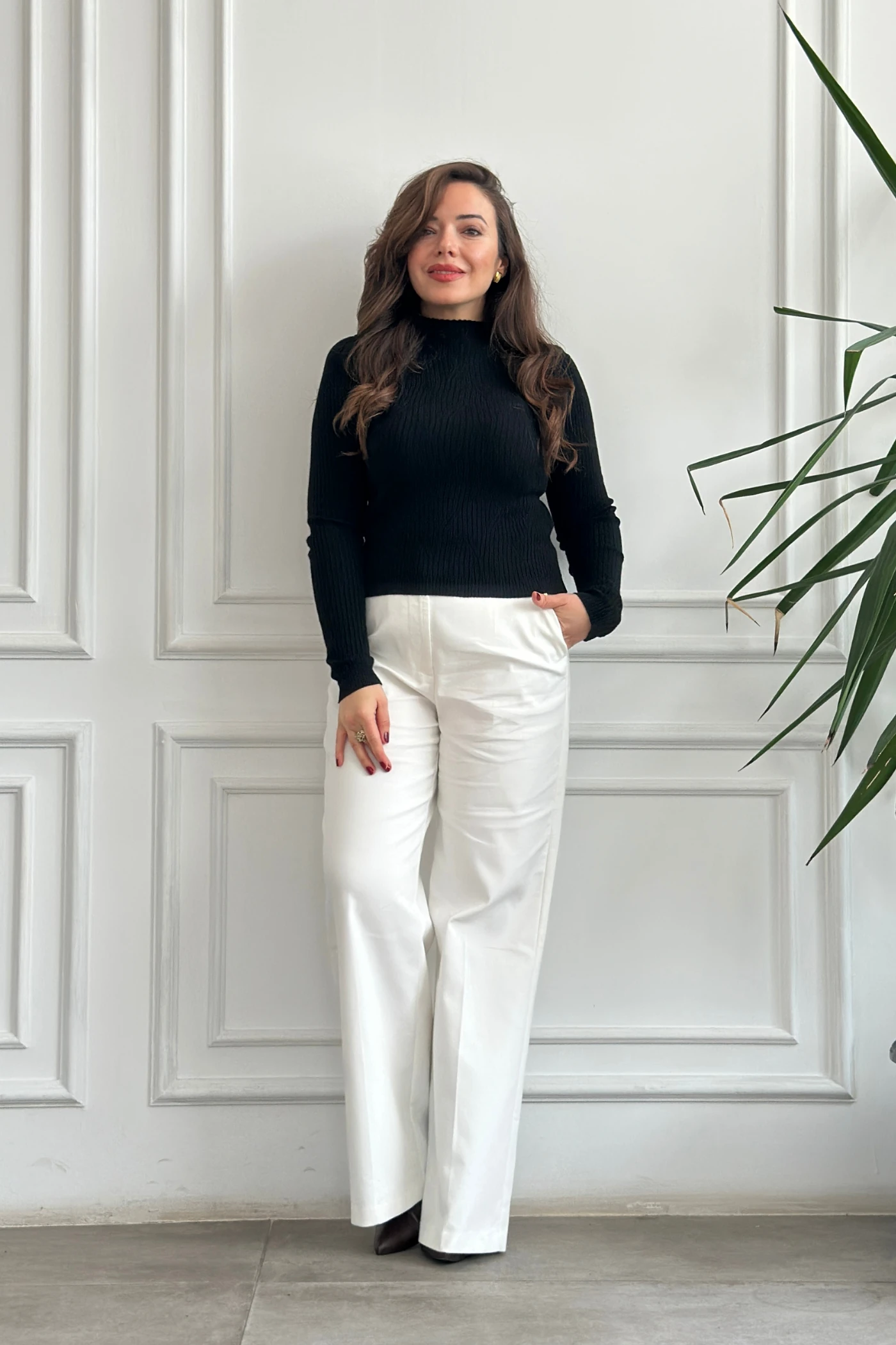 Yarım Balıkçı Fitilli Triko