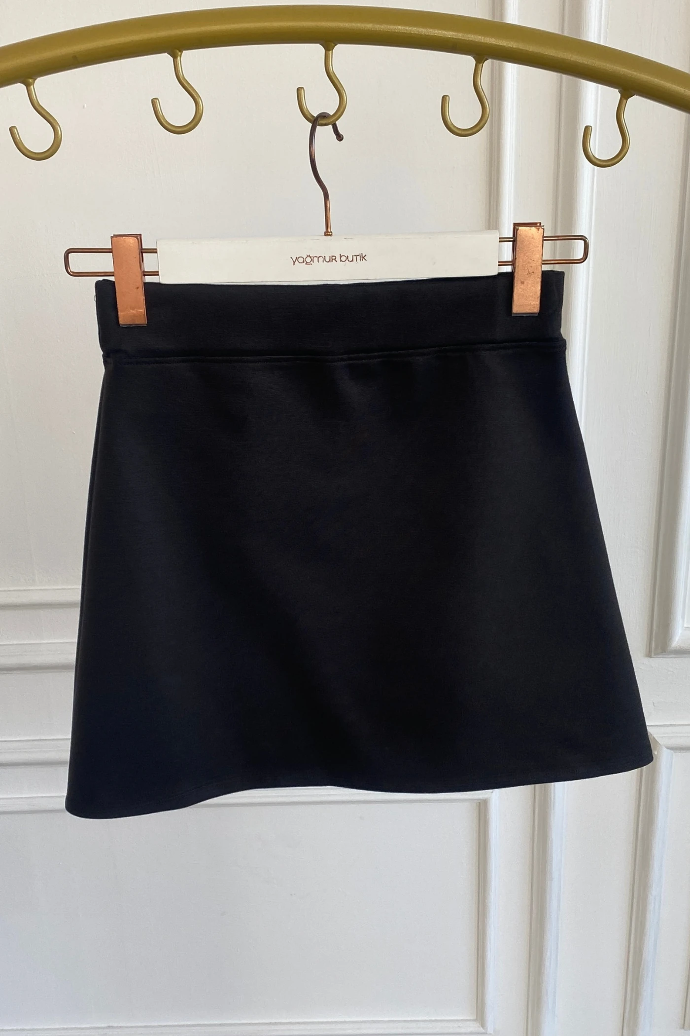 Çan Çelik Örme Etek - KAHVERENGI