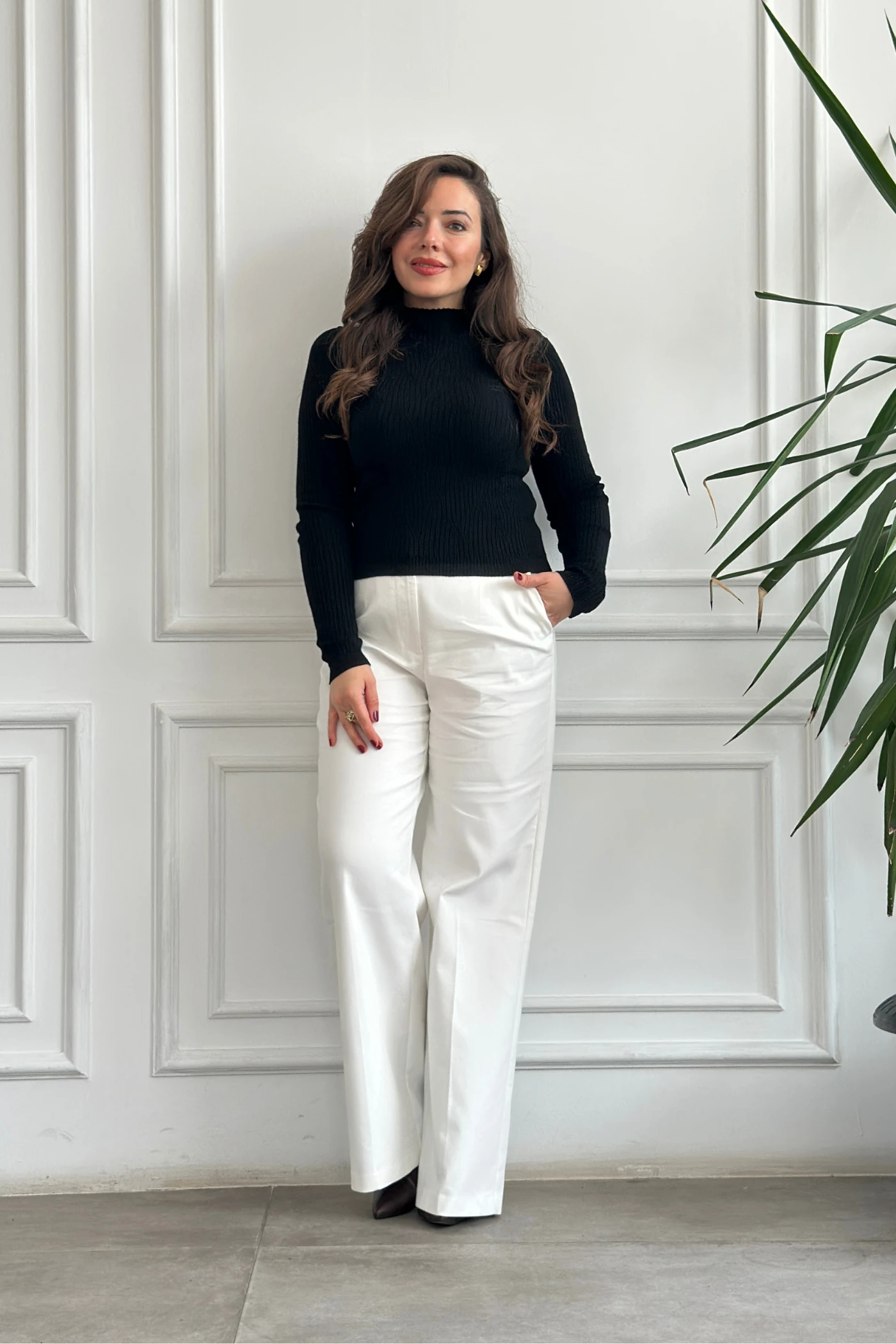 Yarım Balıkçı Fitilli Triko