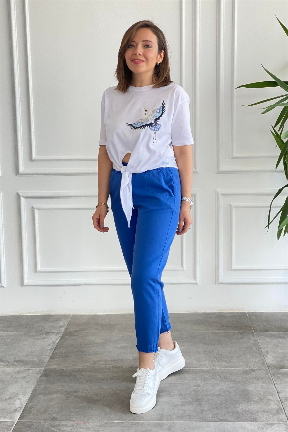Polo Yaka Fitilli T-Shirt
