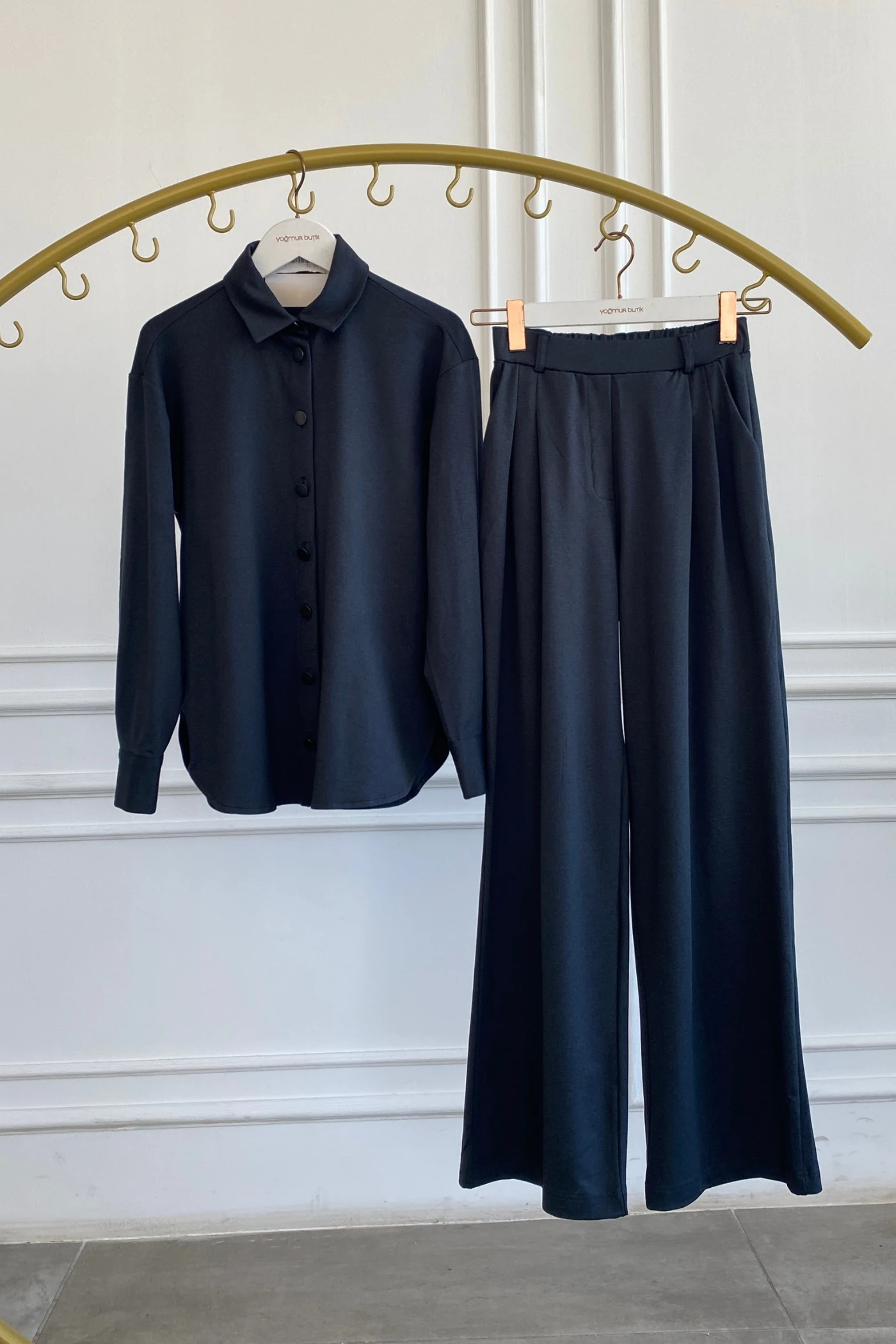 Gömlek Palazzo Pantolon Takım 