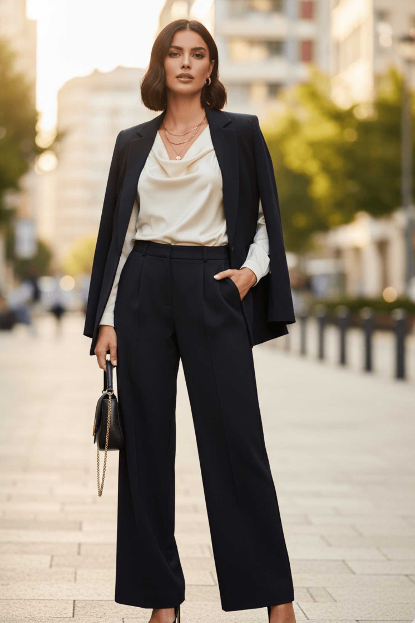 Bol Paça Kumaş Pantolon 