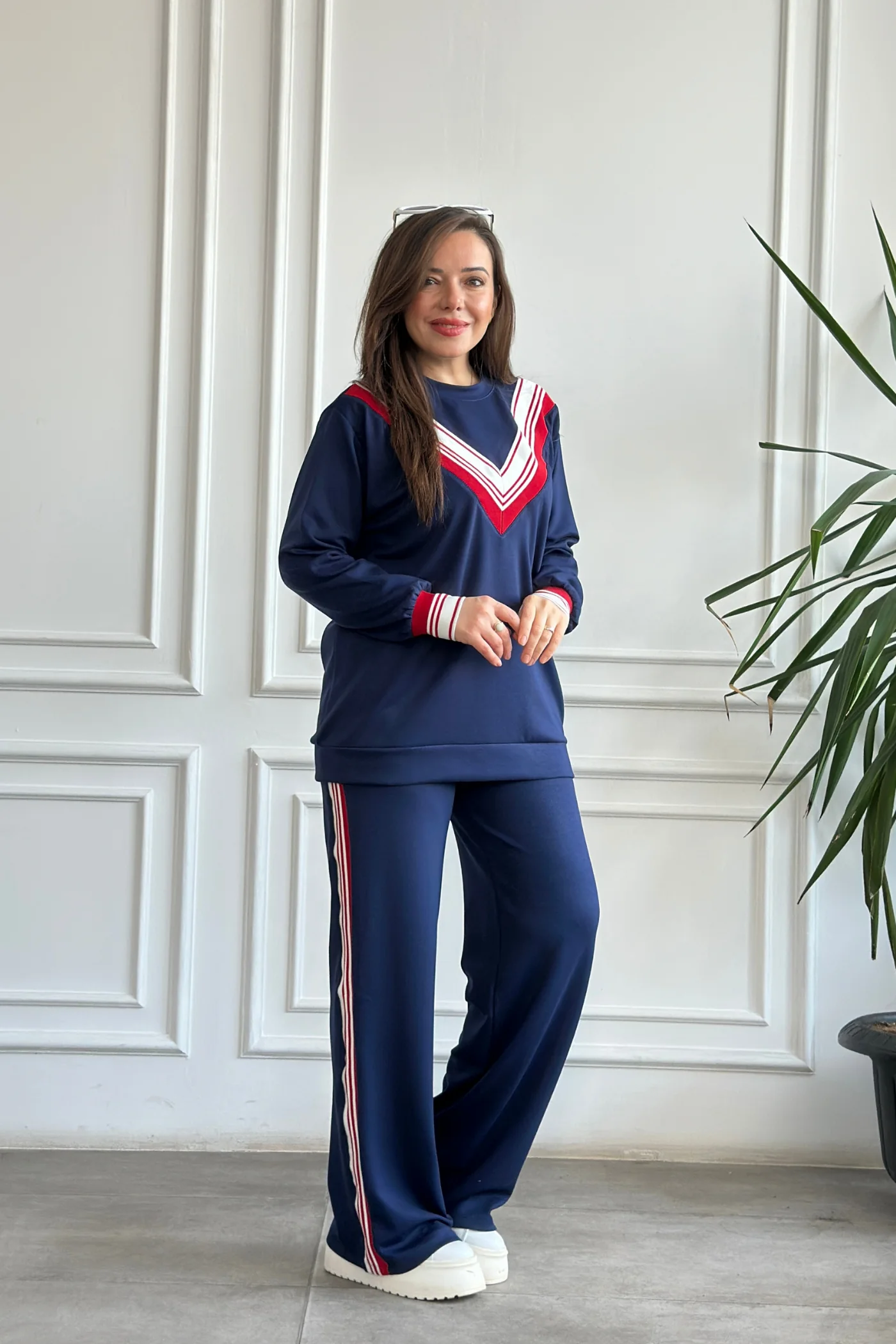 Modal Ribana Detaylı Eşofman Takımı 