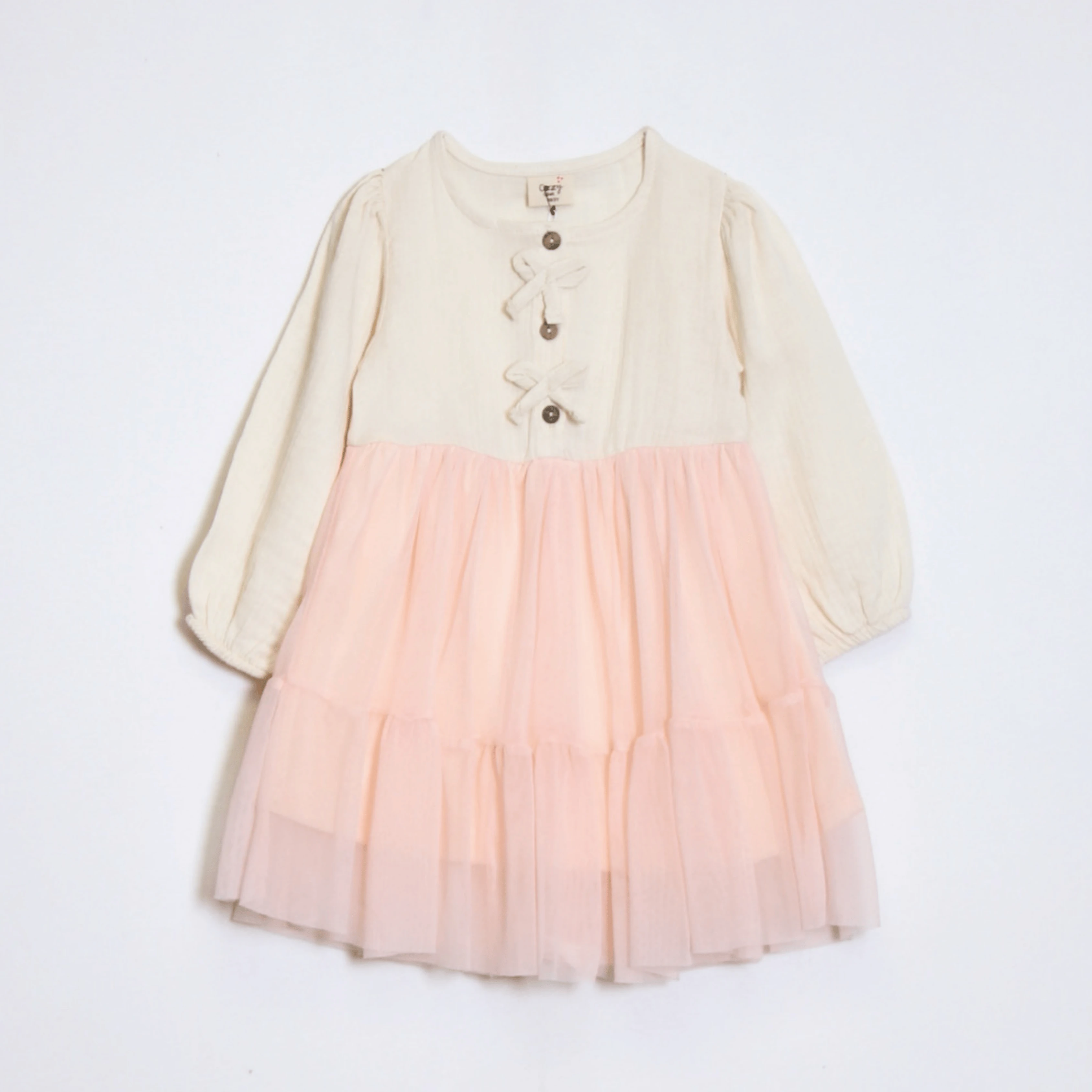 Kız Çocuk Tül Etekli Elbise