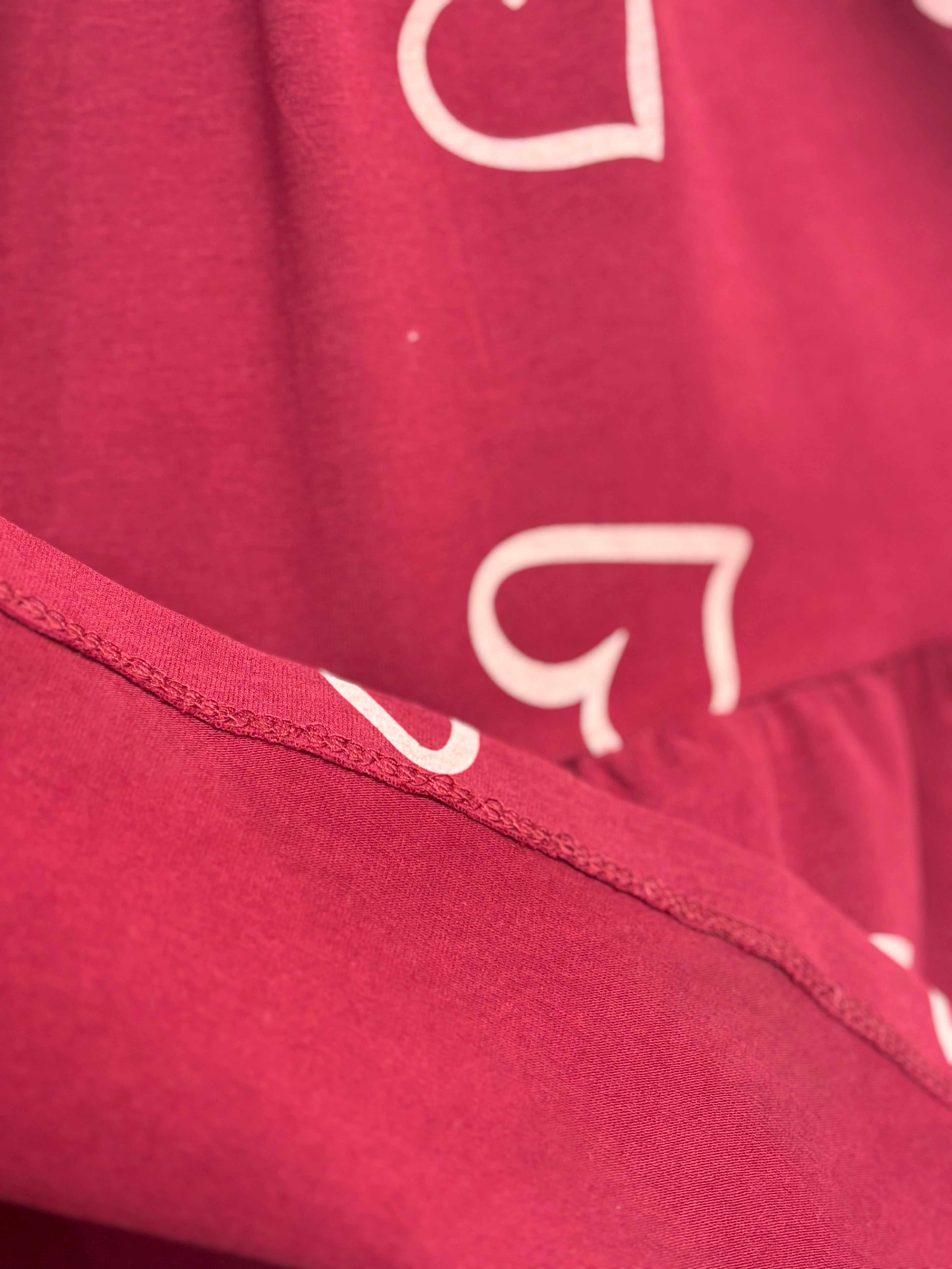 Kız Çocuk Kalp Desenli Elbise