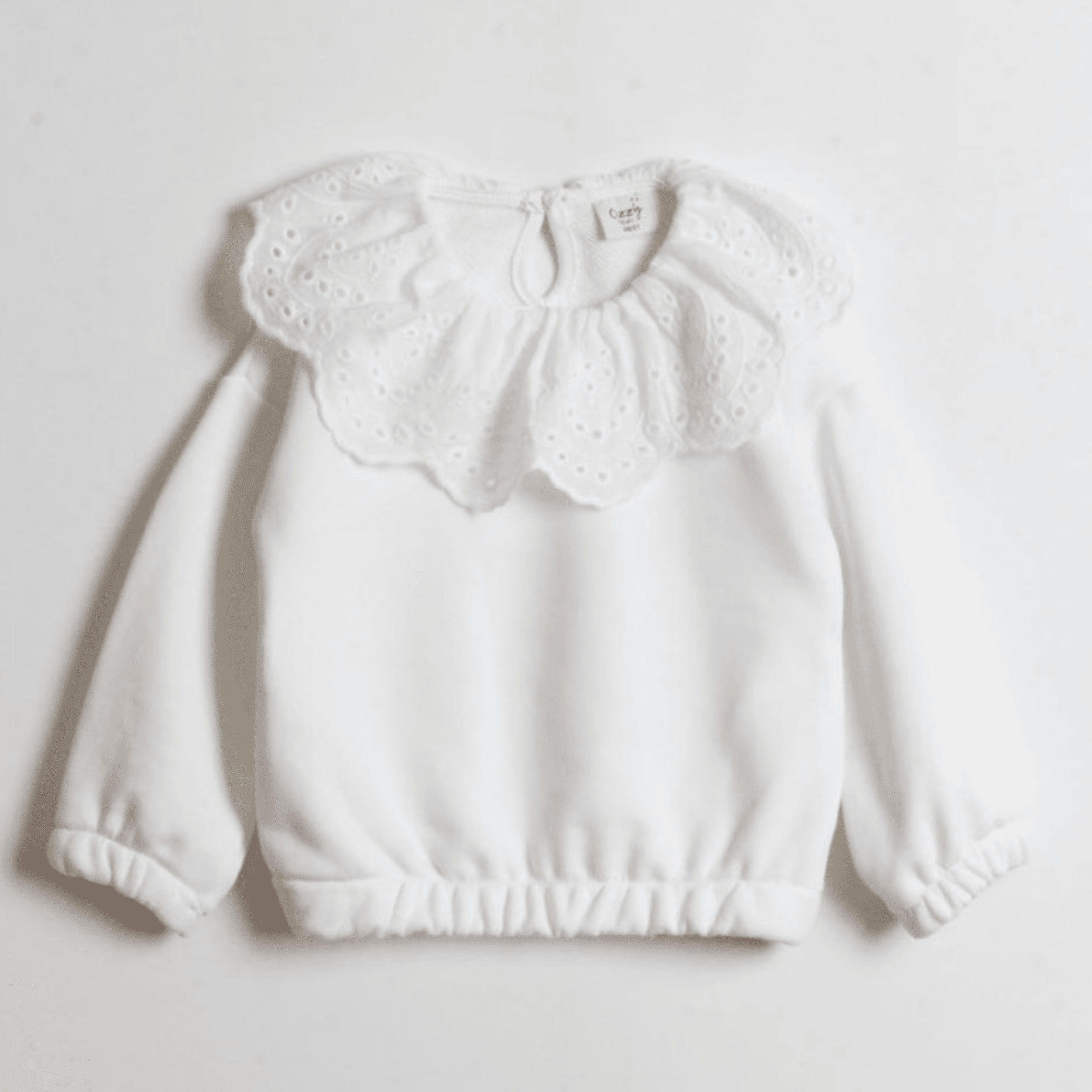 Kız Çocuk Dantel Yaka Sweatshirt Ve Tül Etek Takım