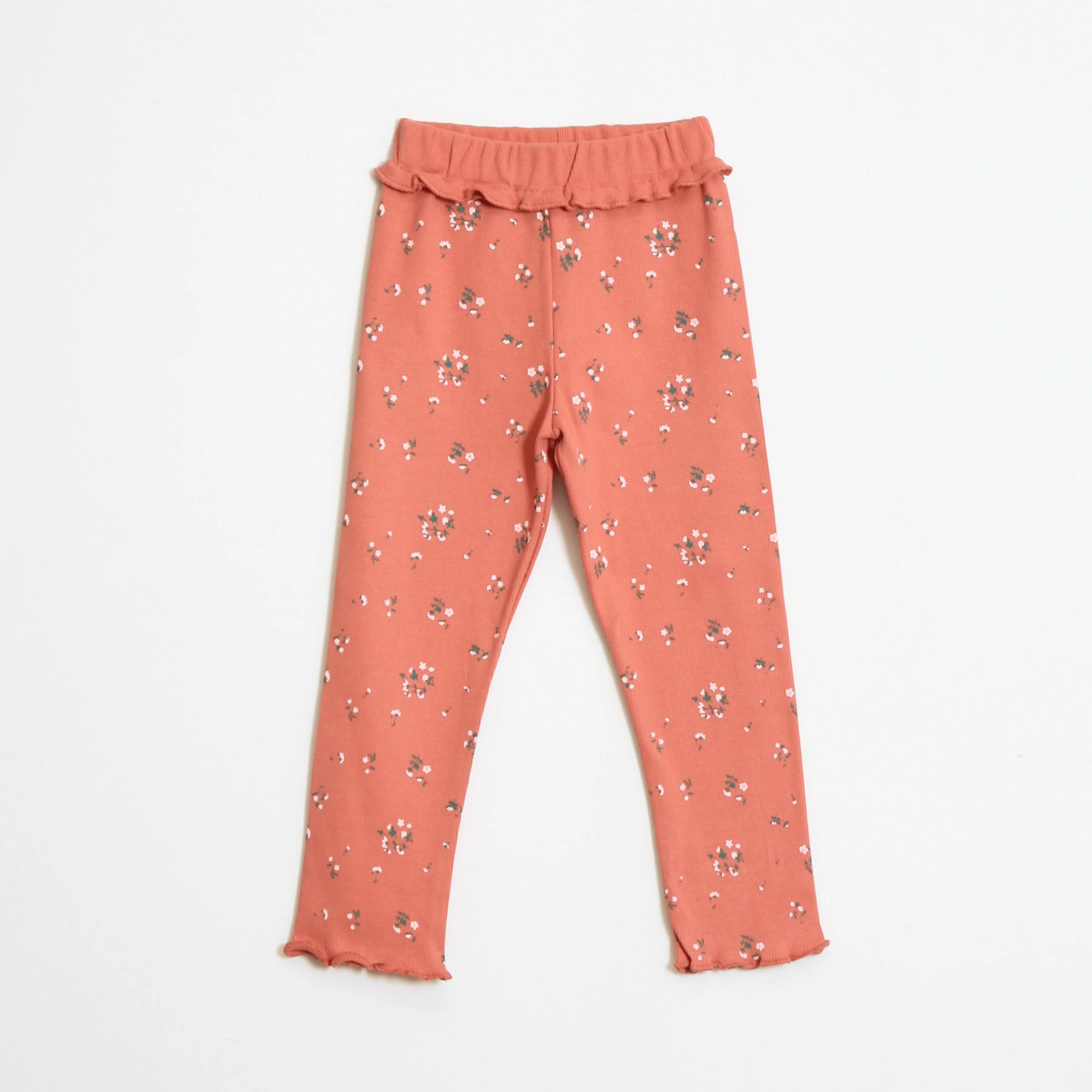 Kız Çocuk Çiçek Desenli Taytlı Takım