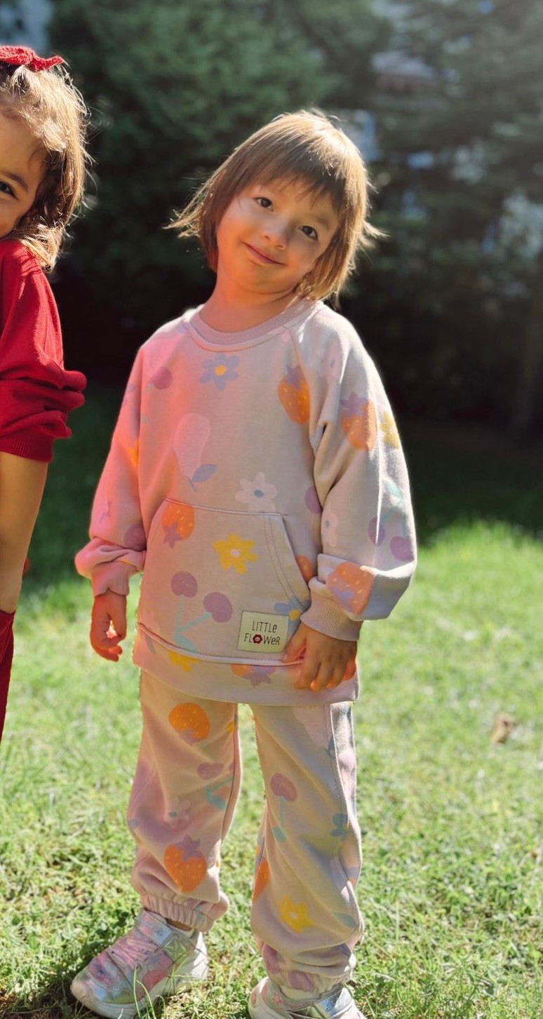 Kız Çocuk Meyve Desenli Takım
