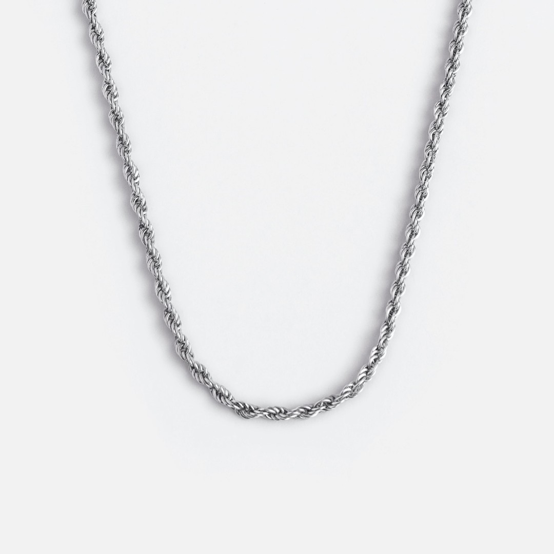 Rope silver chain store