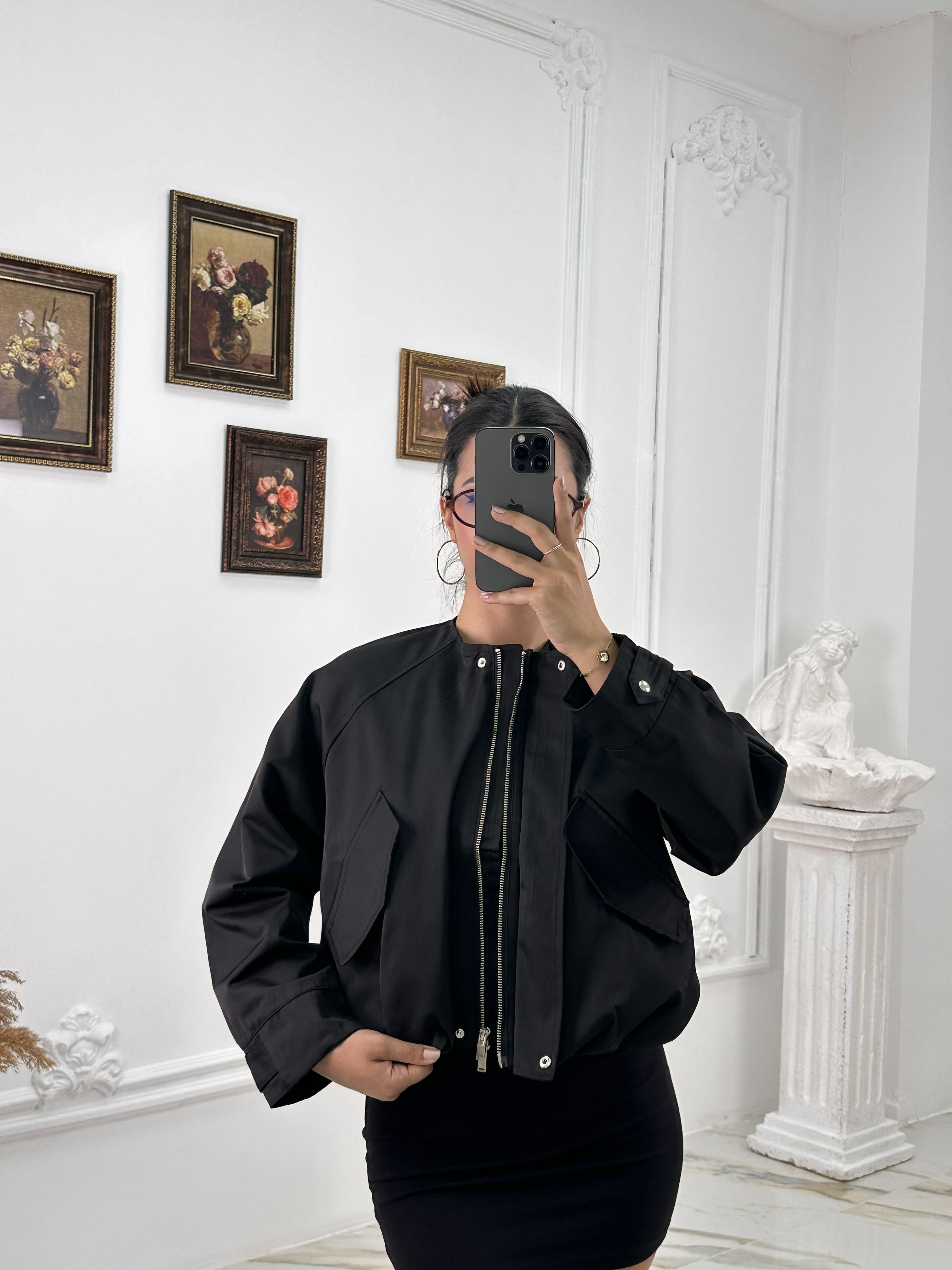 919 Muadil Bomber Ceket  - Siyah