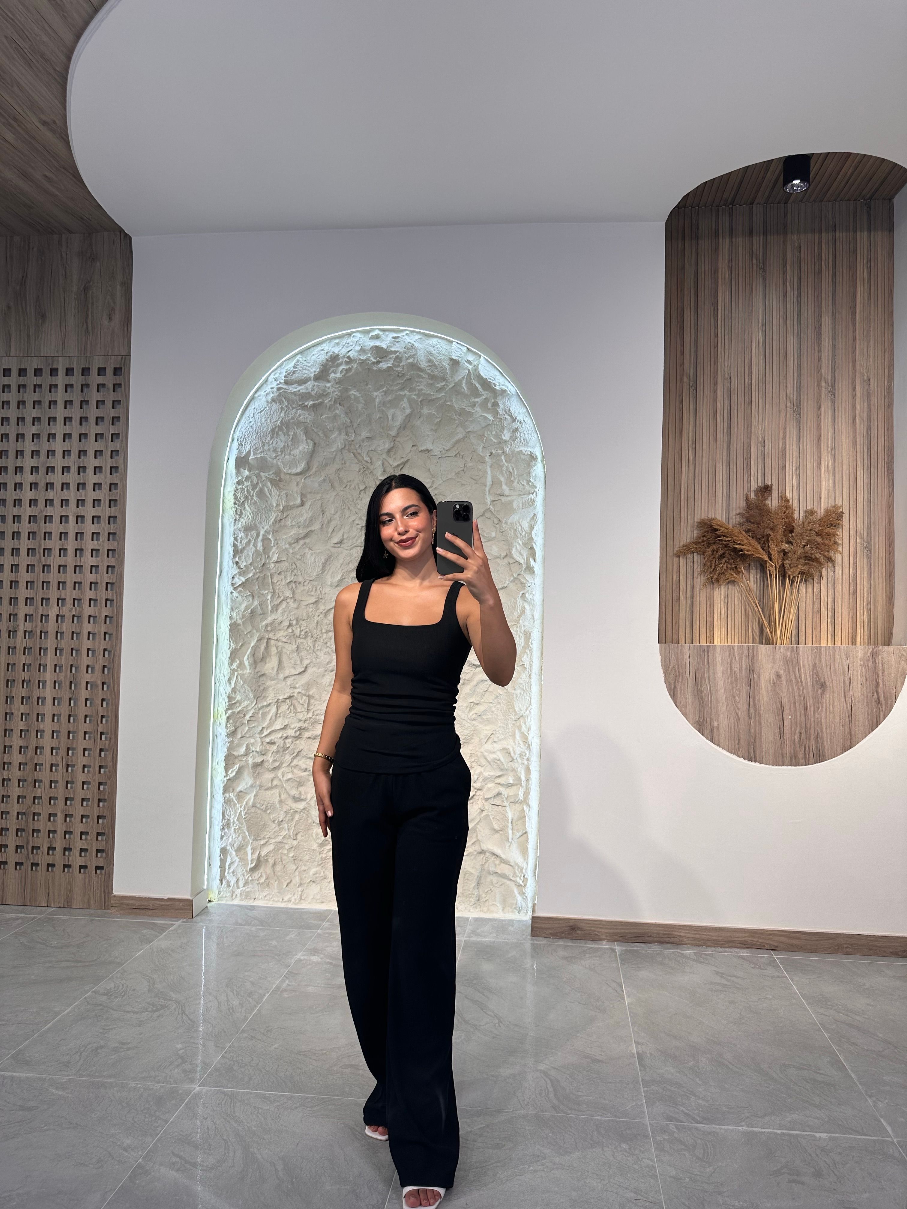 2448 Ottoman Kumaş Büzgü Detaylı Bluz