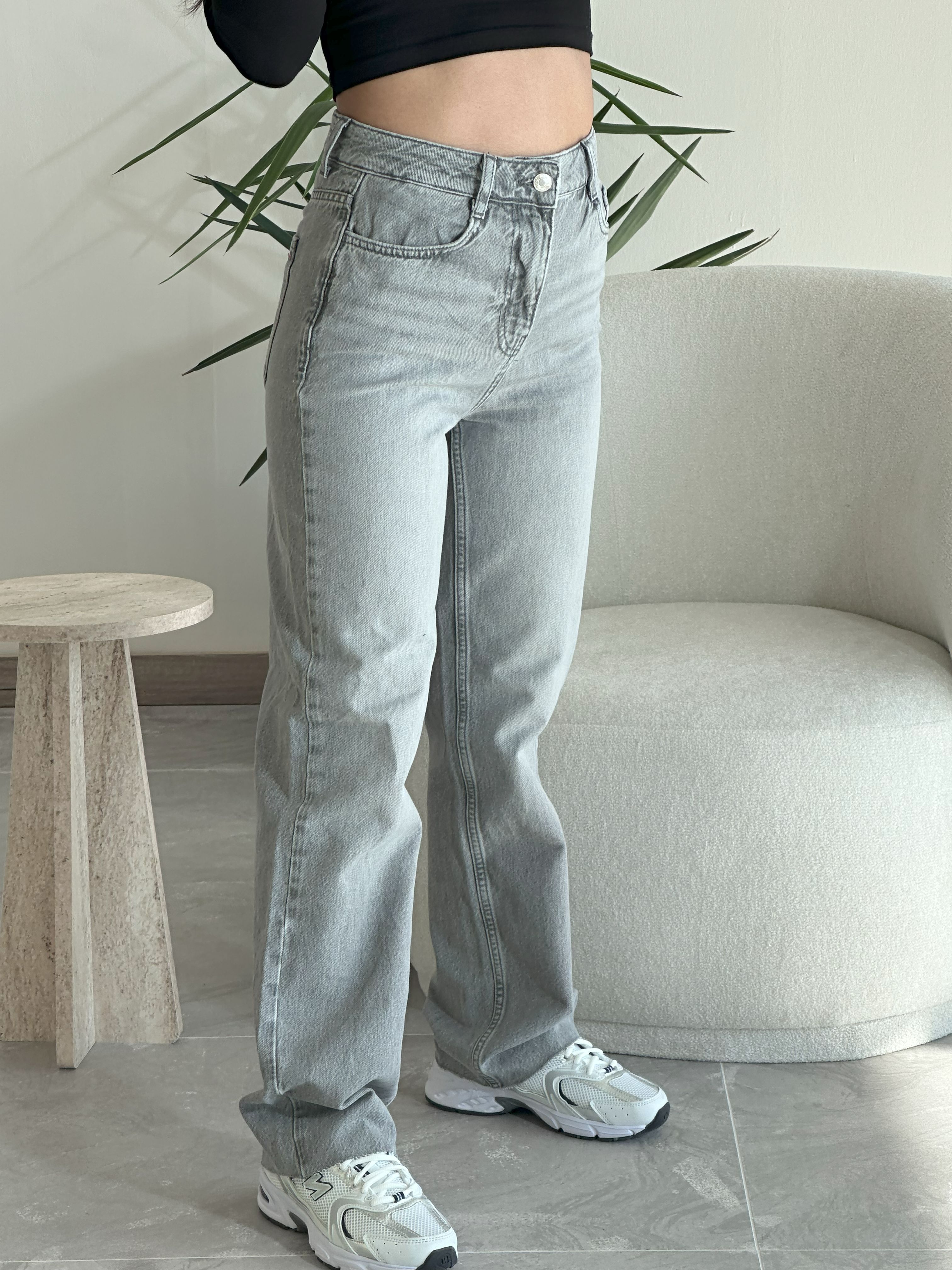 0001 Muadil Gri Jean Kot Pantolon 