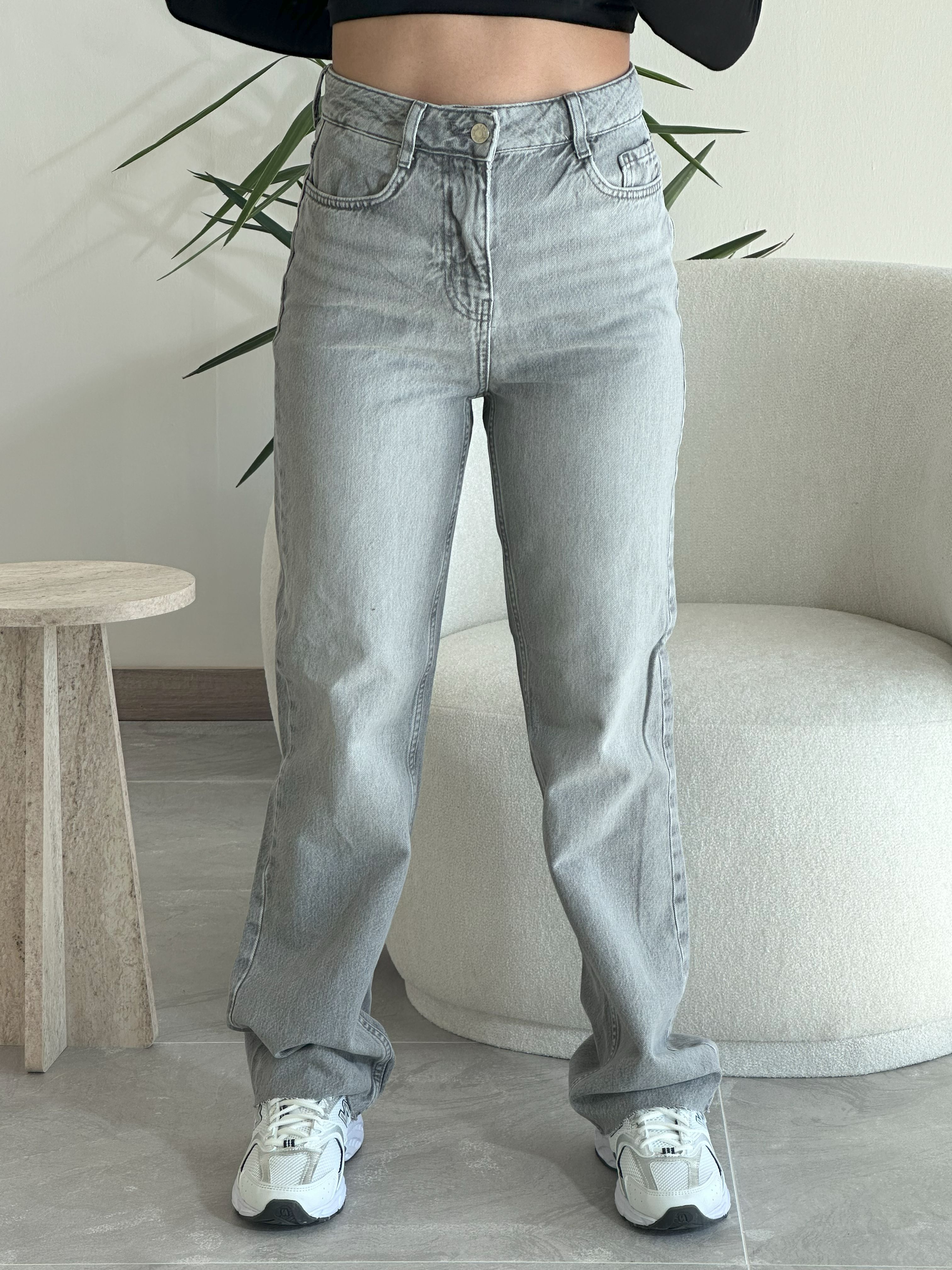 0001 Muadil Gri Jean Kot Pantolon 