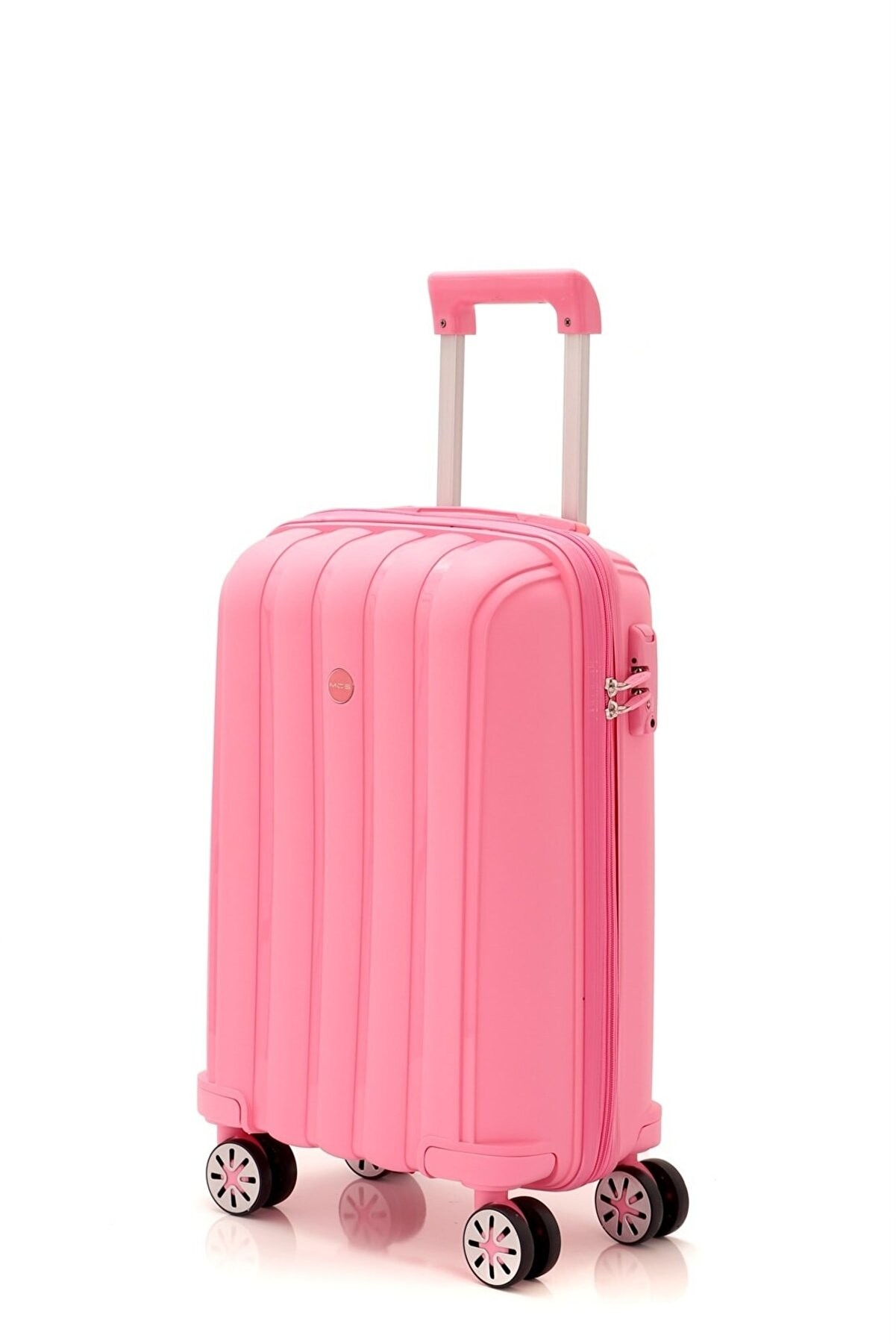 Kırılmaz Valiz kabin boy V305 55 cm - PEMBE