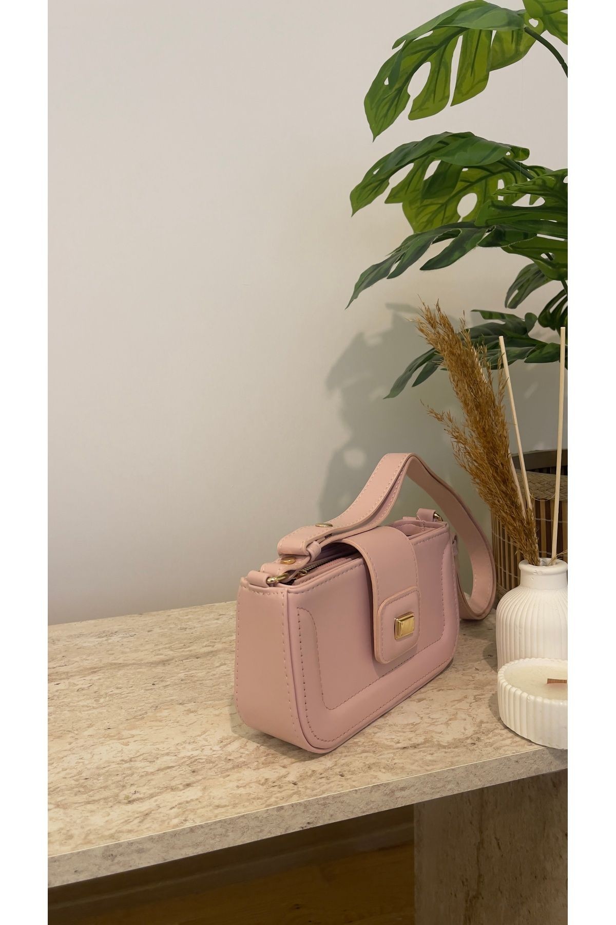 Zoya Pudra Omuz Ve Çapraz Çanta - PEMBE