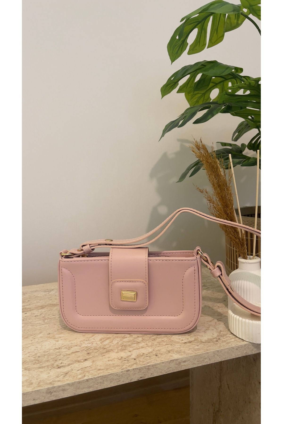 Zoya Pudra Omuz Ve Çapraz Çanta - PEMBE