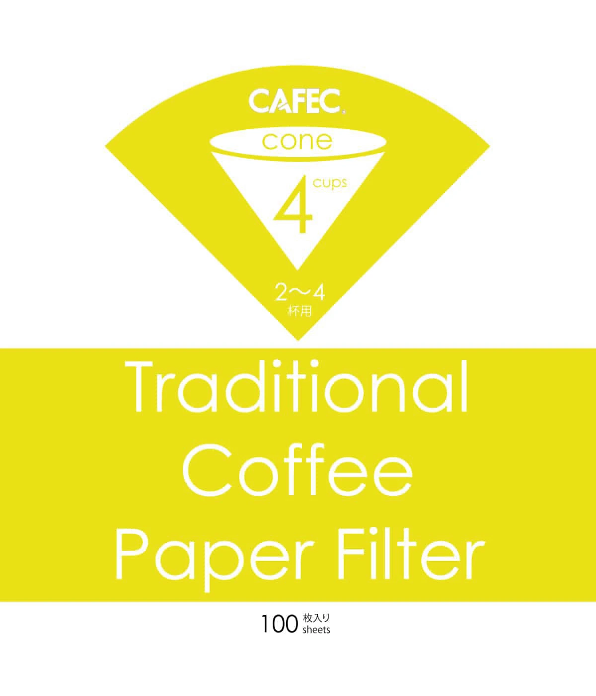 Cafec Traditional Filtre Kağıdı – Cup 4 (100 Adet)