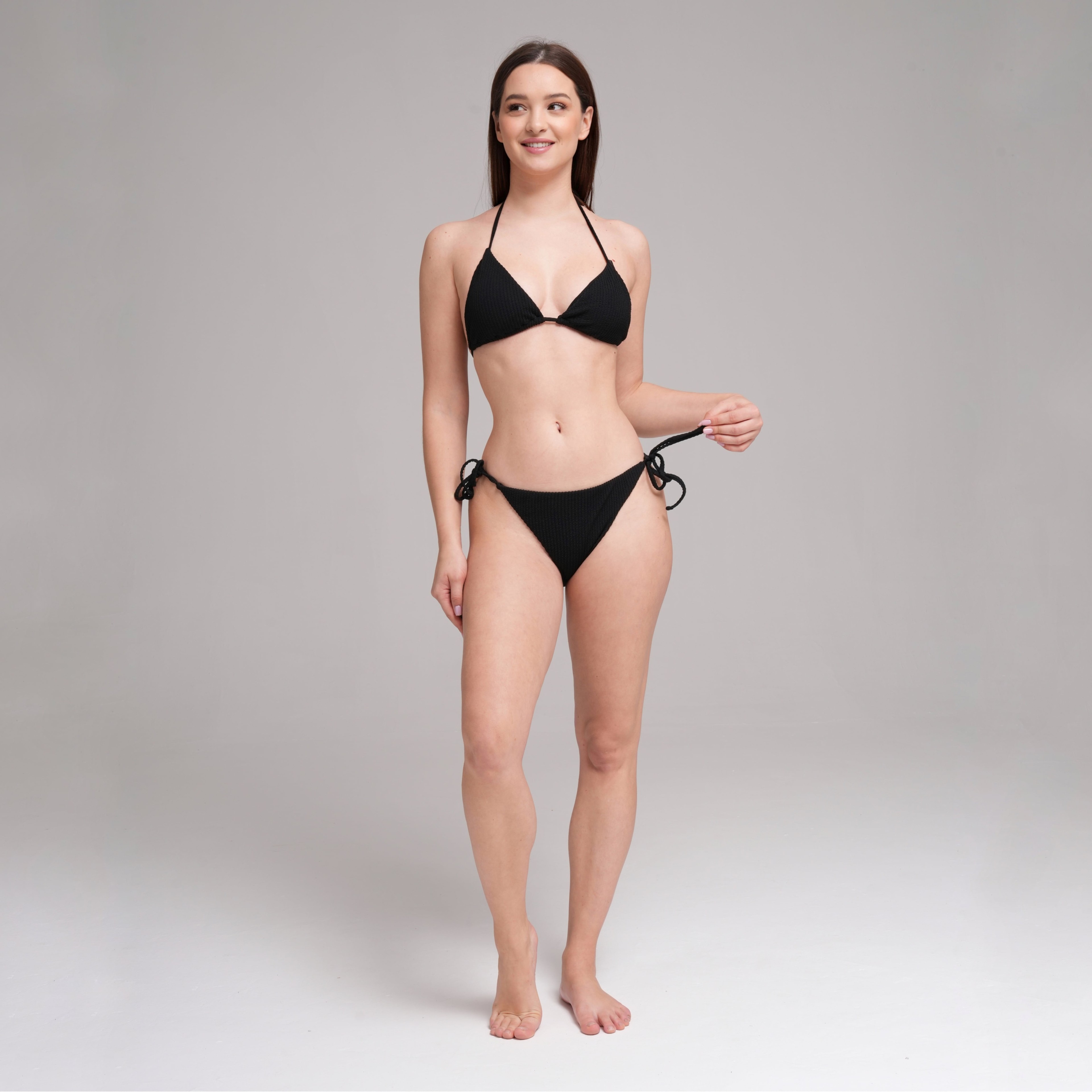 Crepe Bliss Fit Triangle Bikini Set