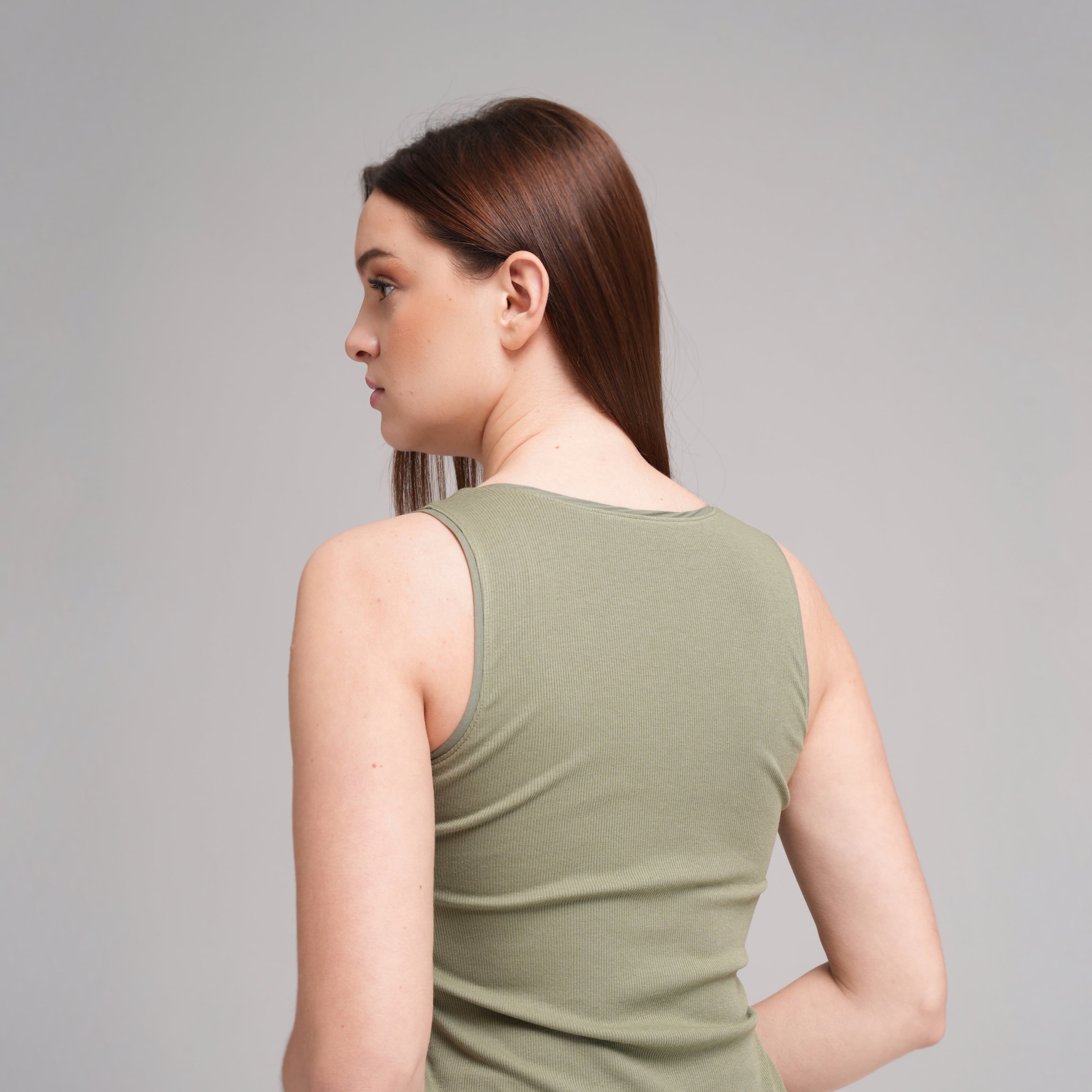 Ribbed Luxe U-NeckTank Top