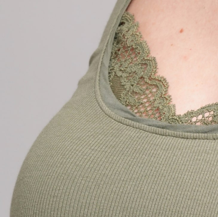 Ribbed Luxe U-NeckTank Top