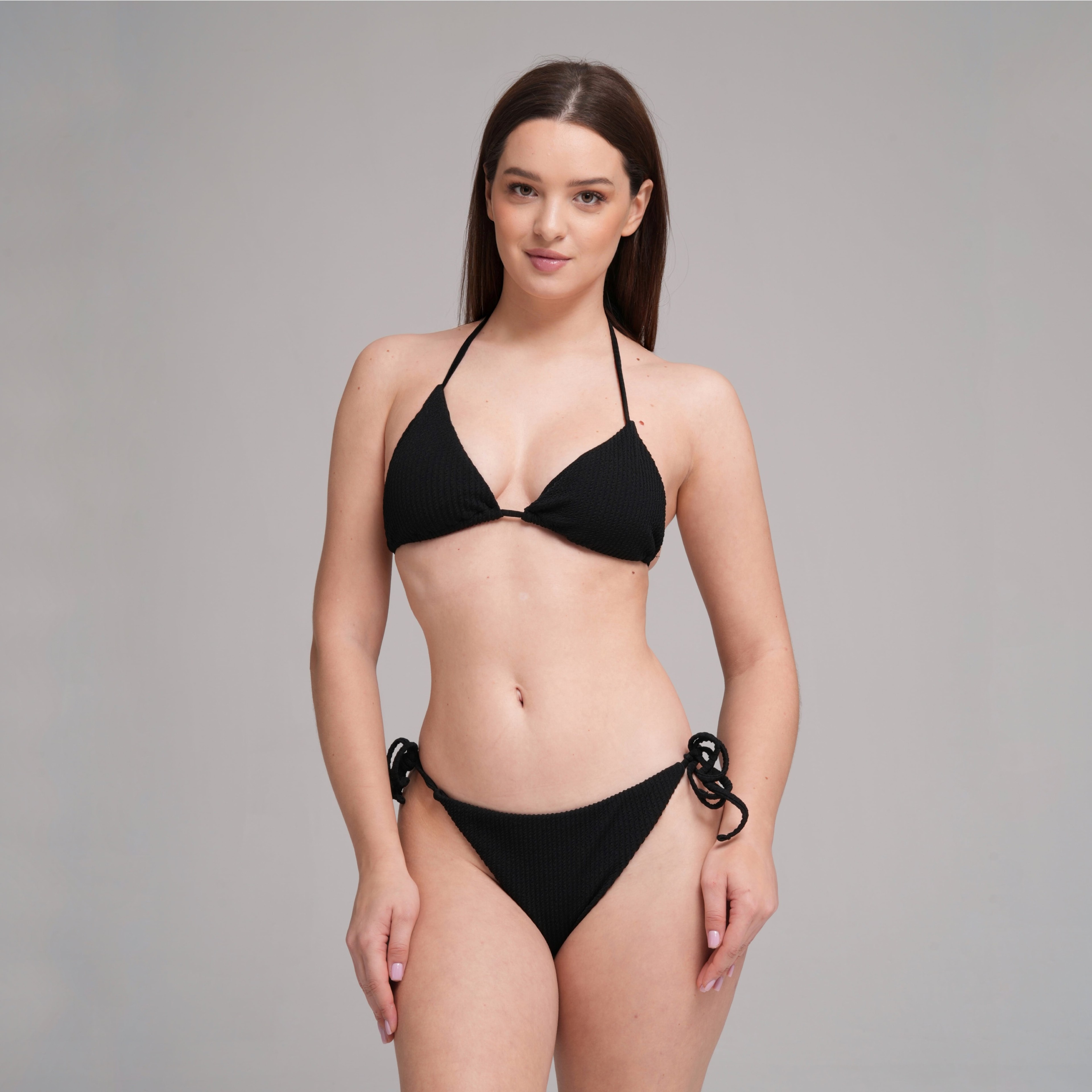 Crepe Bliss Fit Triangle Bikini Set