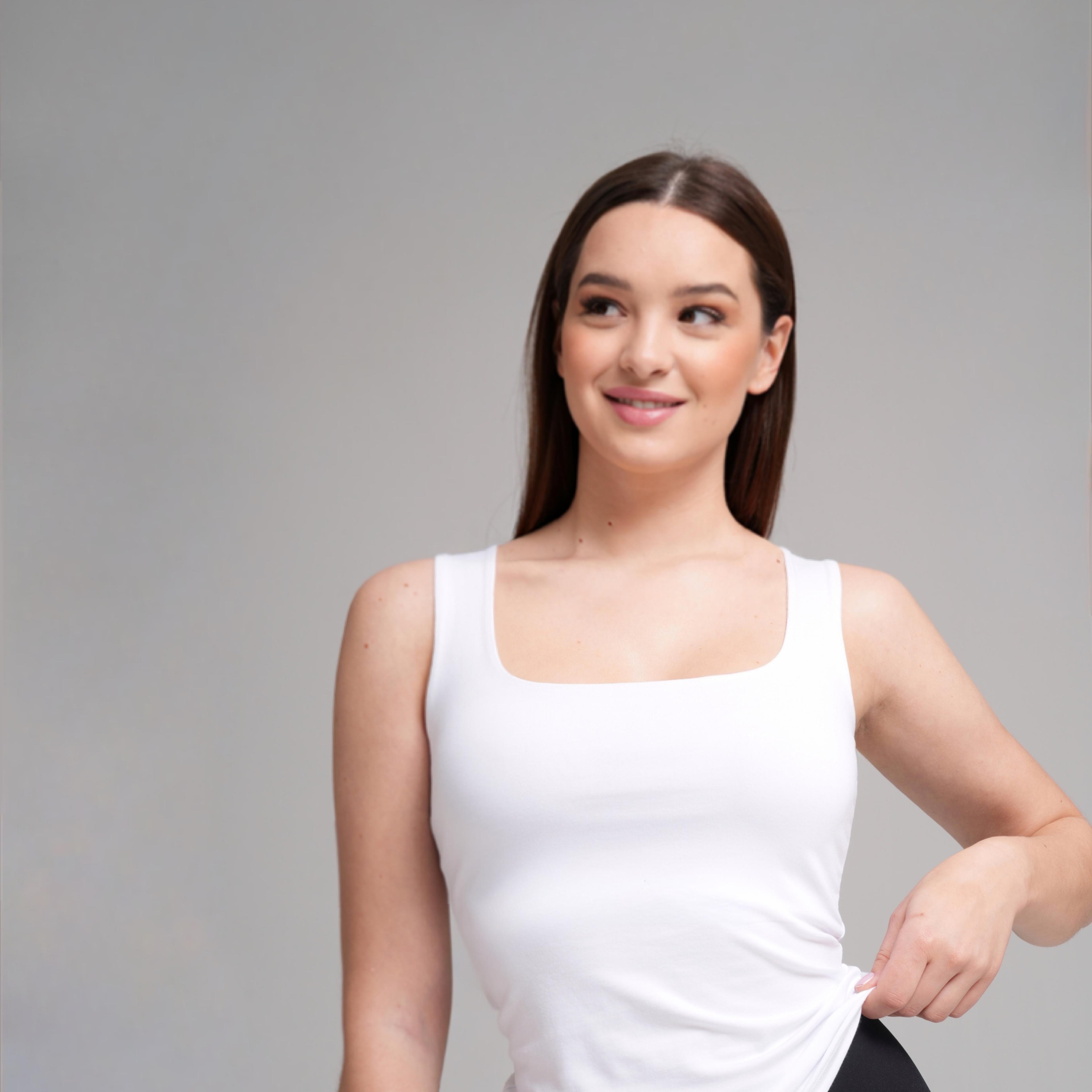 Modal Grace Square-Neck Top
