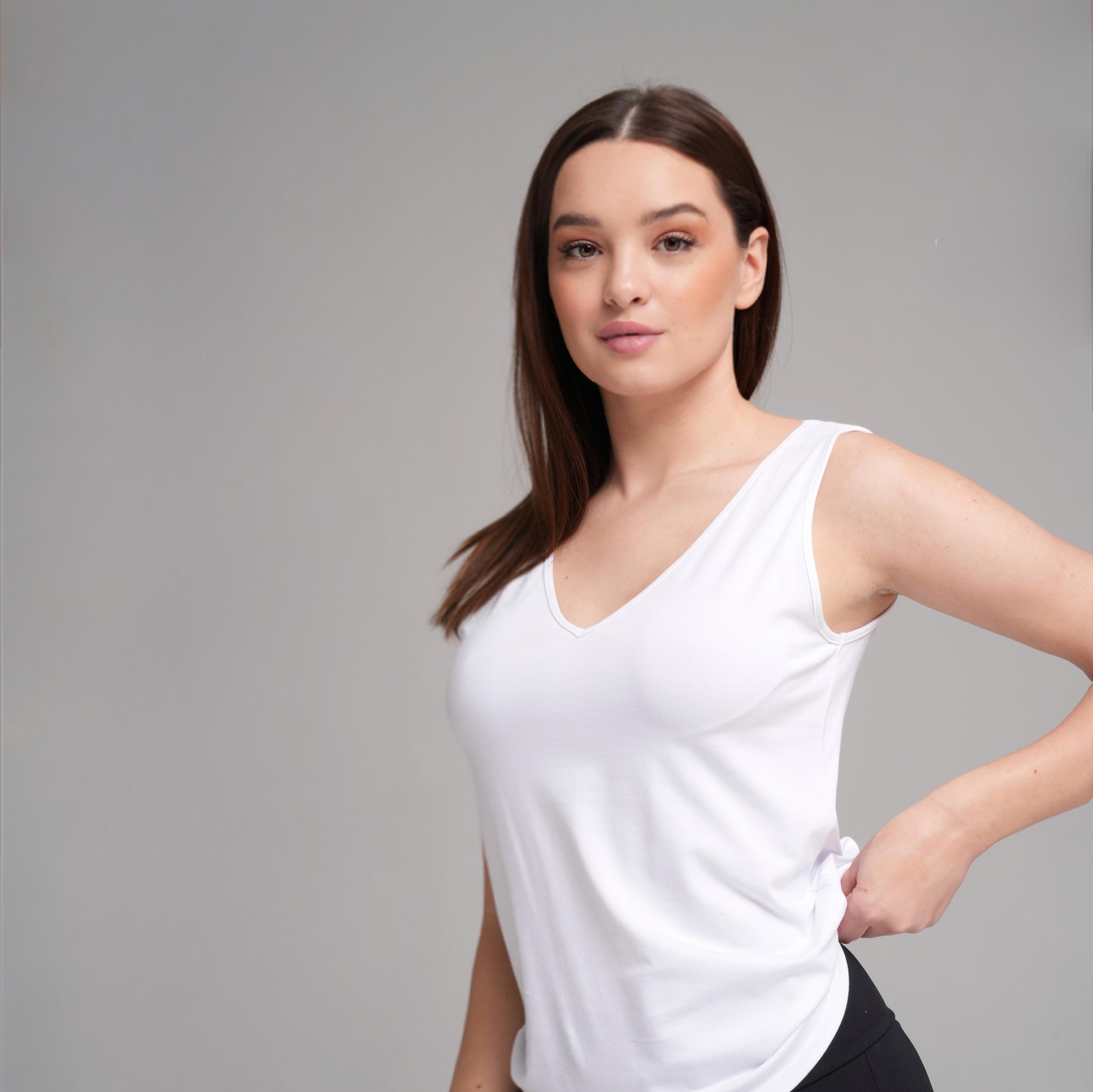 Modal Essence V-Neck Tank Top