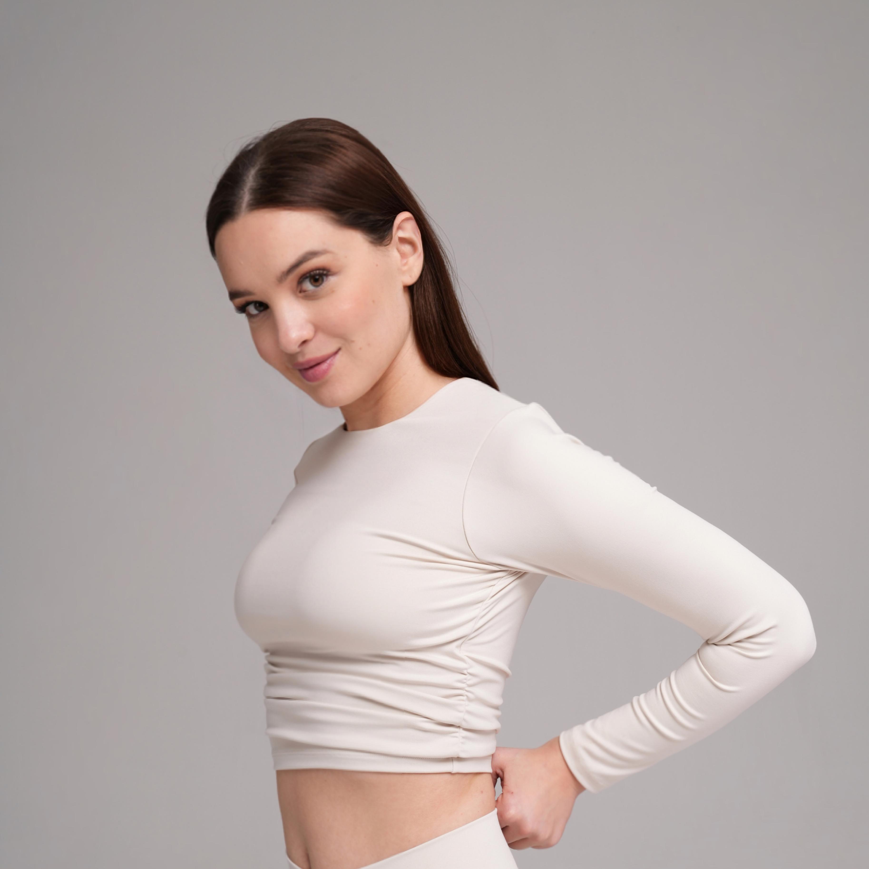 Zyra Crop Long Sleeved Top