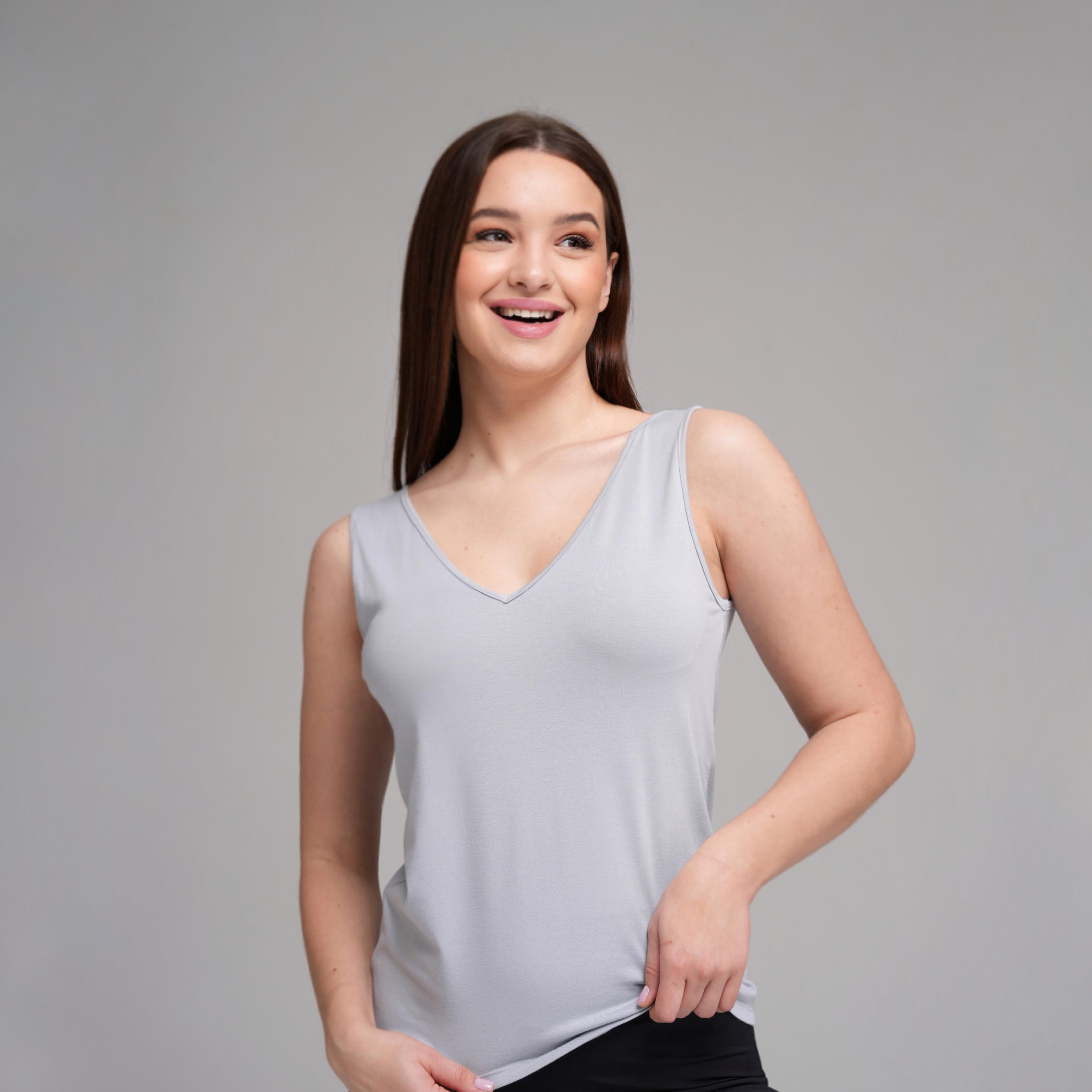 Modal Essence V-Neck Tank Top