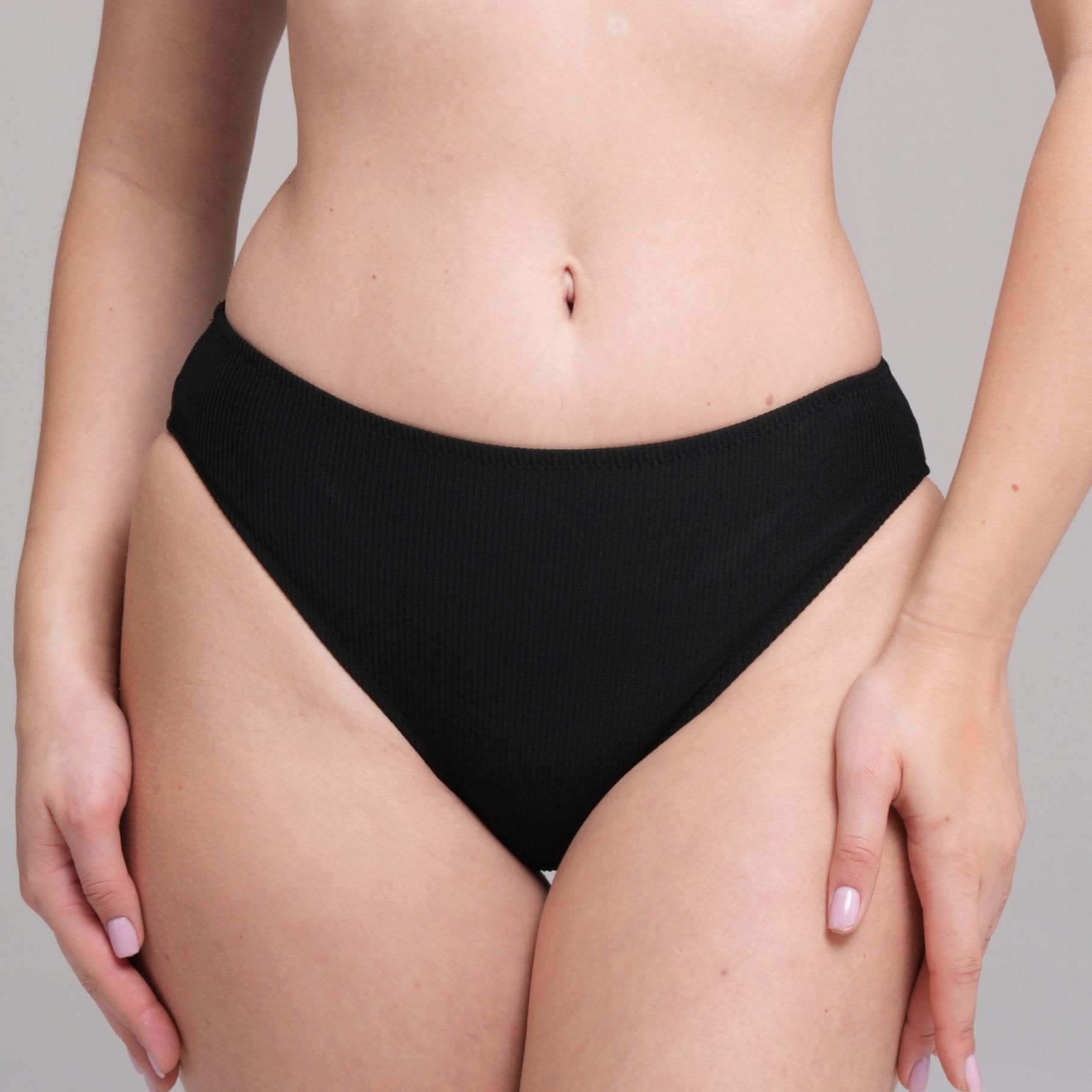 High Waist Crepe Bliss Fit Bikini Bottom