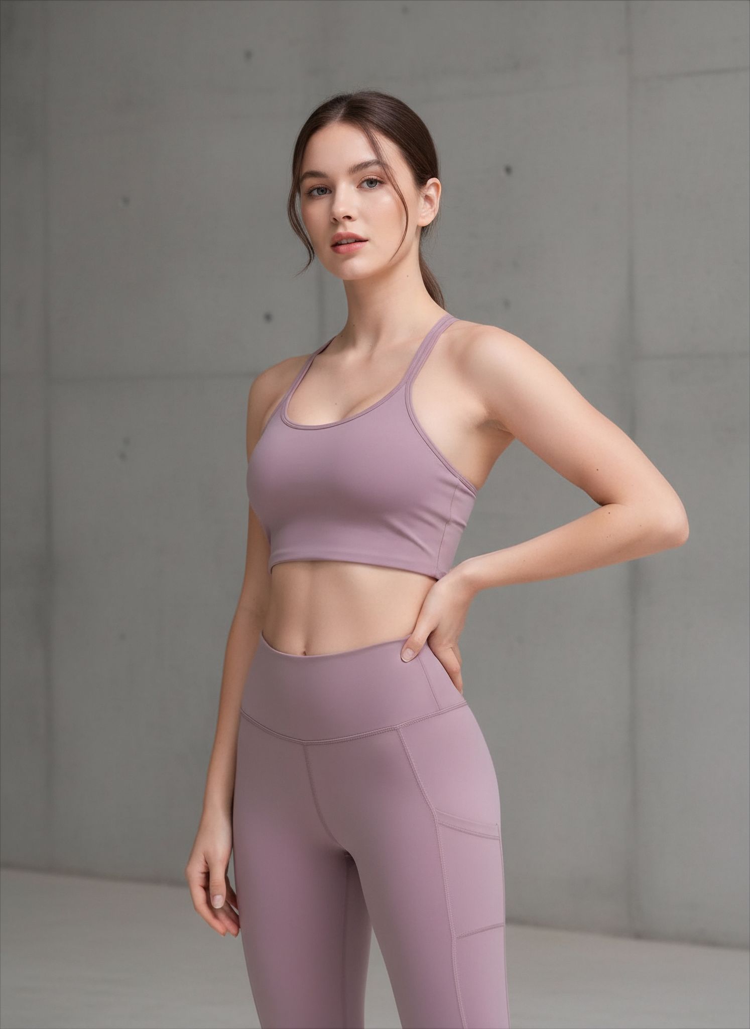 FitAura U-Neck Cross Back Tank Top