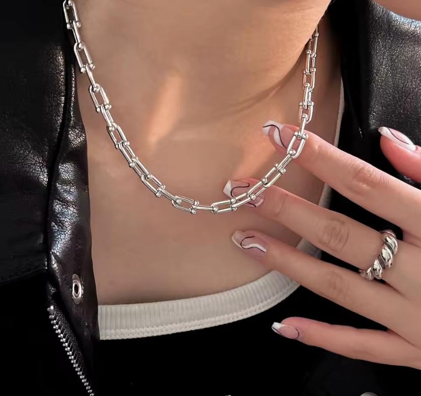 Çelik Silver Kolye 