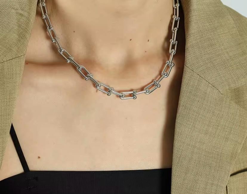 Çelik Silver Kolye 