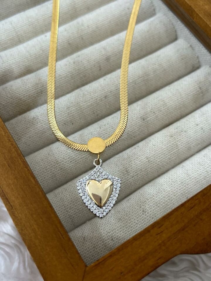Çelik Gold Kolye 45cm